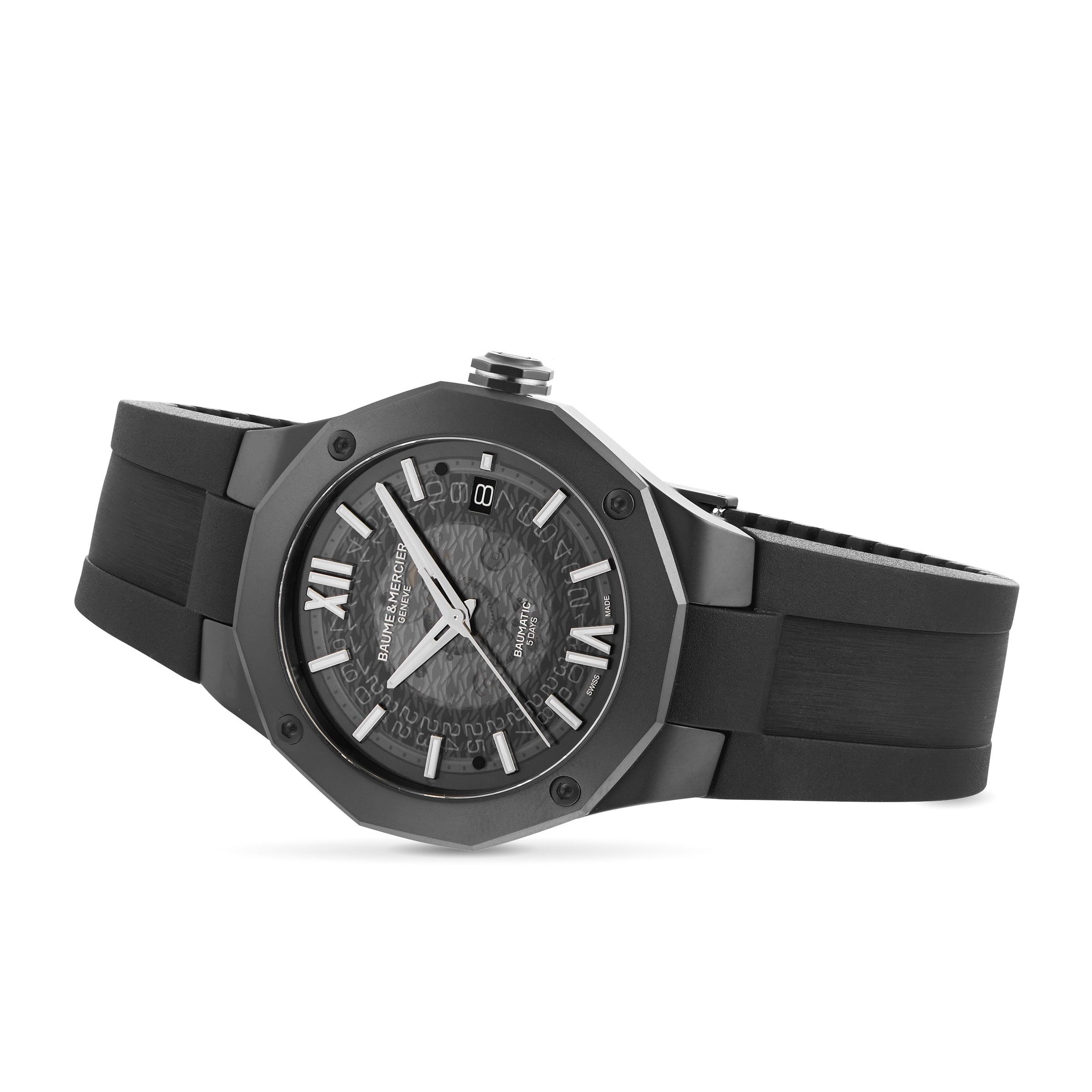 Baume & Mercier Riviera BM0A10617 - 42mm Automatic Black Dial Watch - Image 3