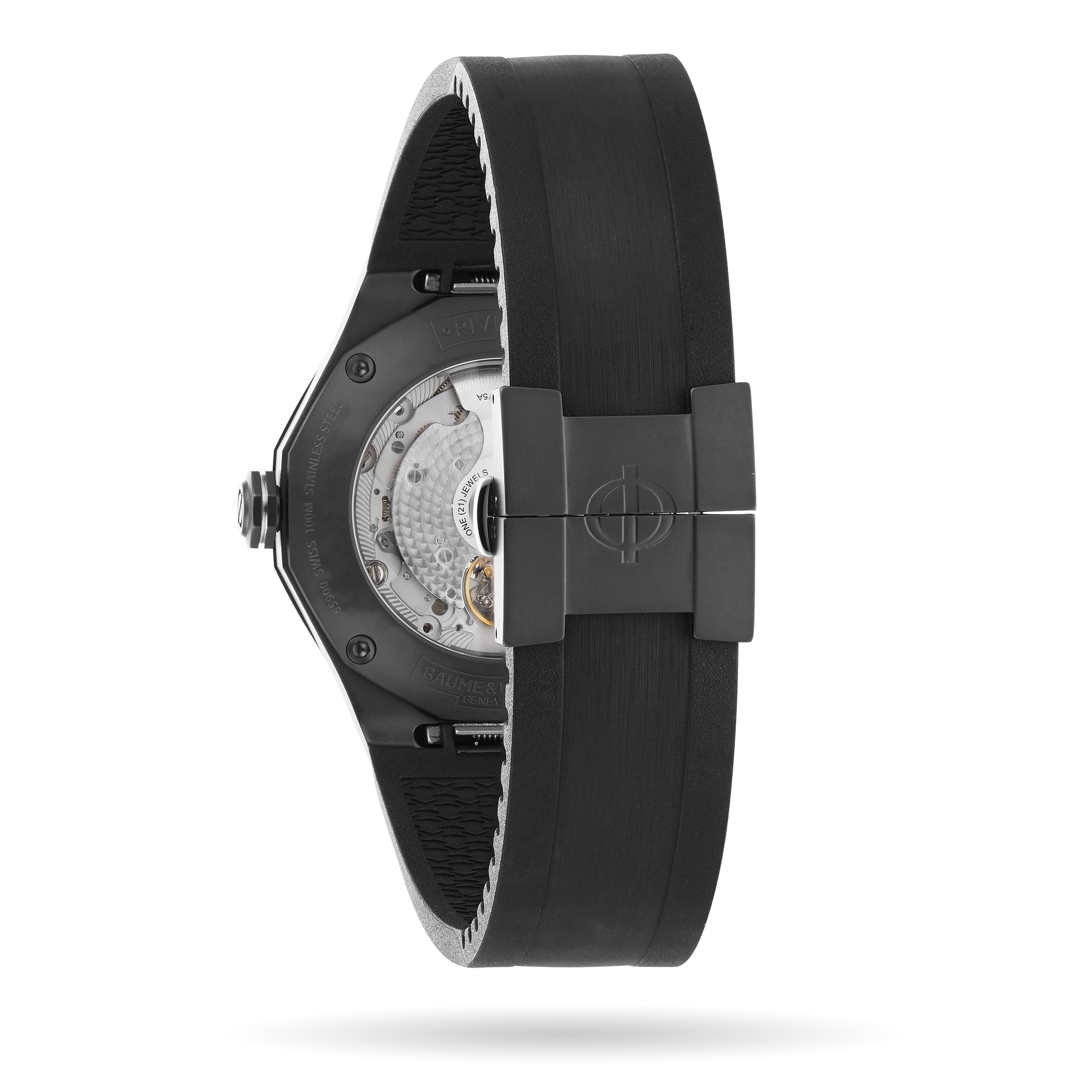Baume & Mercier Riviera BM0A10617 - 42mm Automatic Black Dial Watch - Image 4