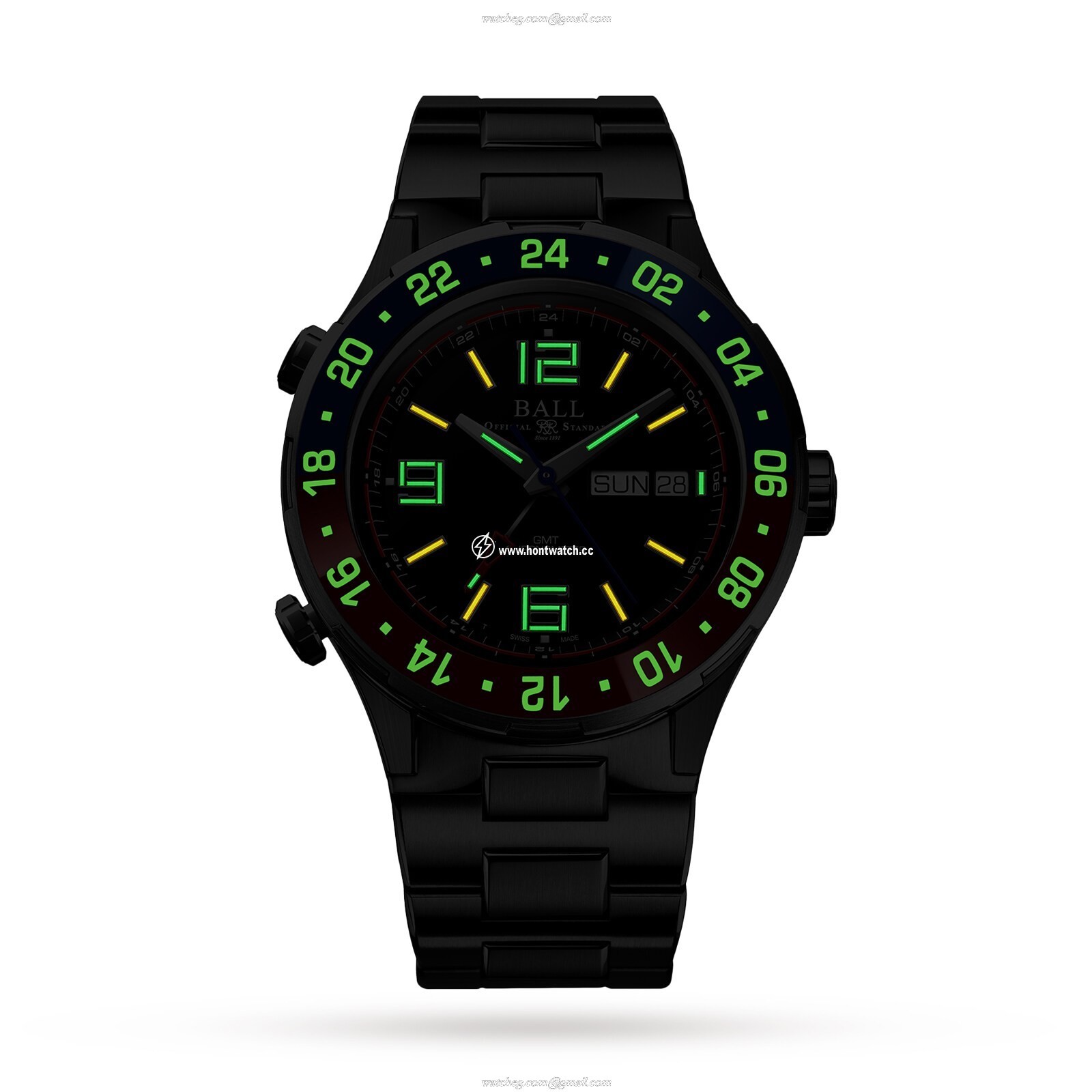 BALL Roadmaster DG3030B-S4C-BK Automatic Watch - 40mm Stainless Steel - Image 2