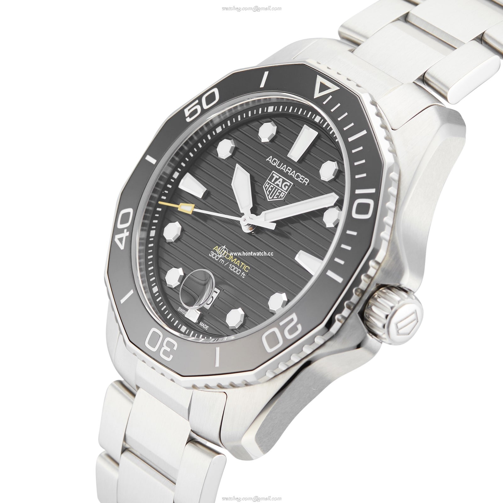 Pre-Owned TAG Heuer Aquaracer WBP201A.BA0632 - 43mm Automatic Black Dial - Image 2