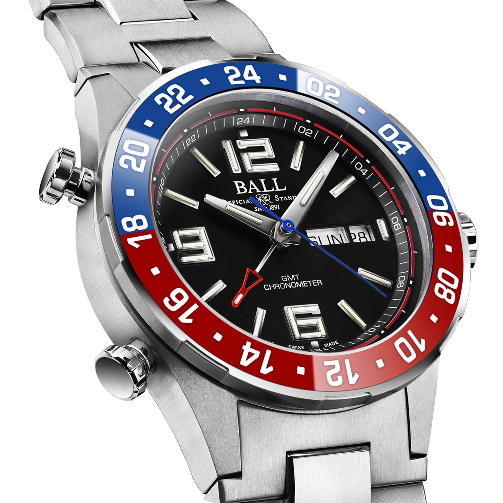 BALL Roadmaster DG3030B-S4C-BK Automatic Watch - 40mm Stainless Steel - Image 4