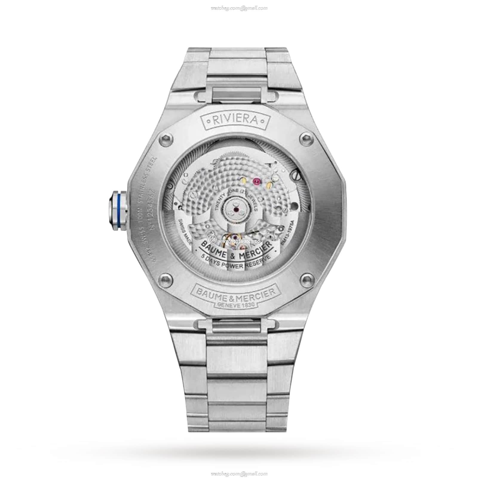 Baume & Mercier Riviera BM0A10616 - 42mm Automatic Blue Dial - Stainless Steel - Image 2