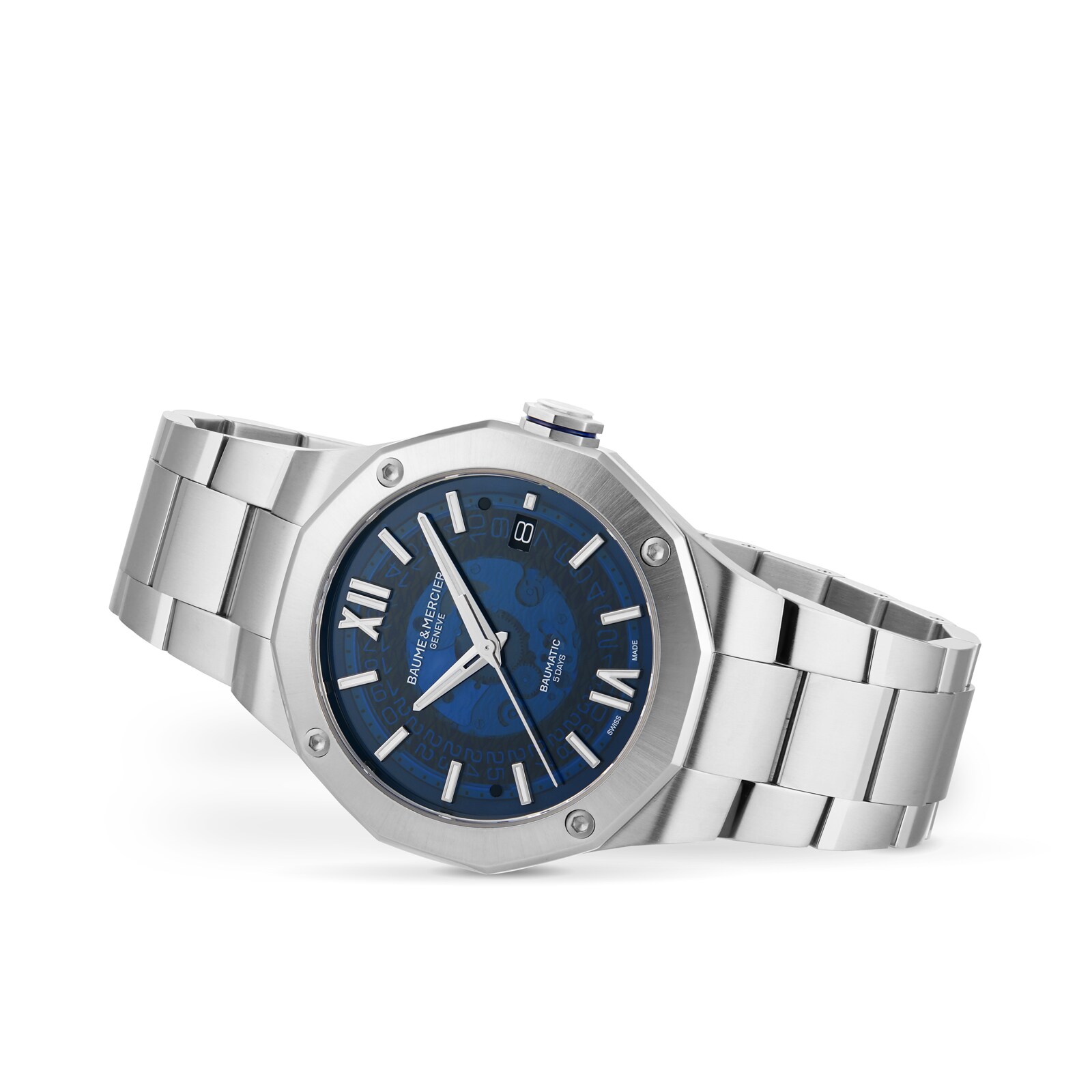 Baume & Mercier Riviera BM0A10616 - 42mm Automatic Blue Dial - Stainless Steel - Image 3