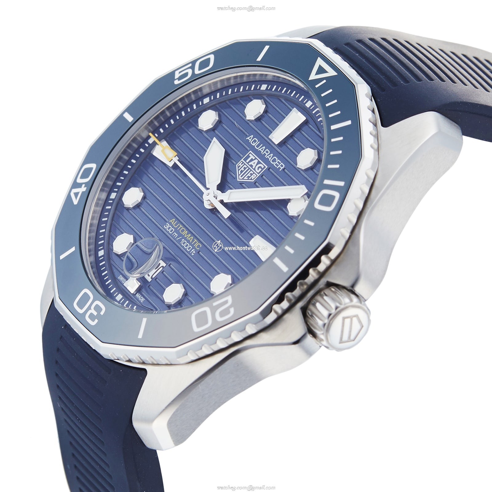 Pre-Owned TAG Heuer Aquaracer Automatic Blue Dial Watch - 43mm Steel - Image 2