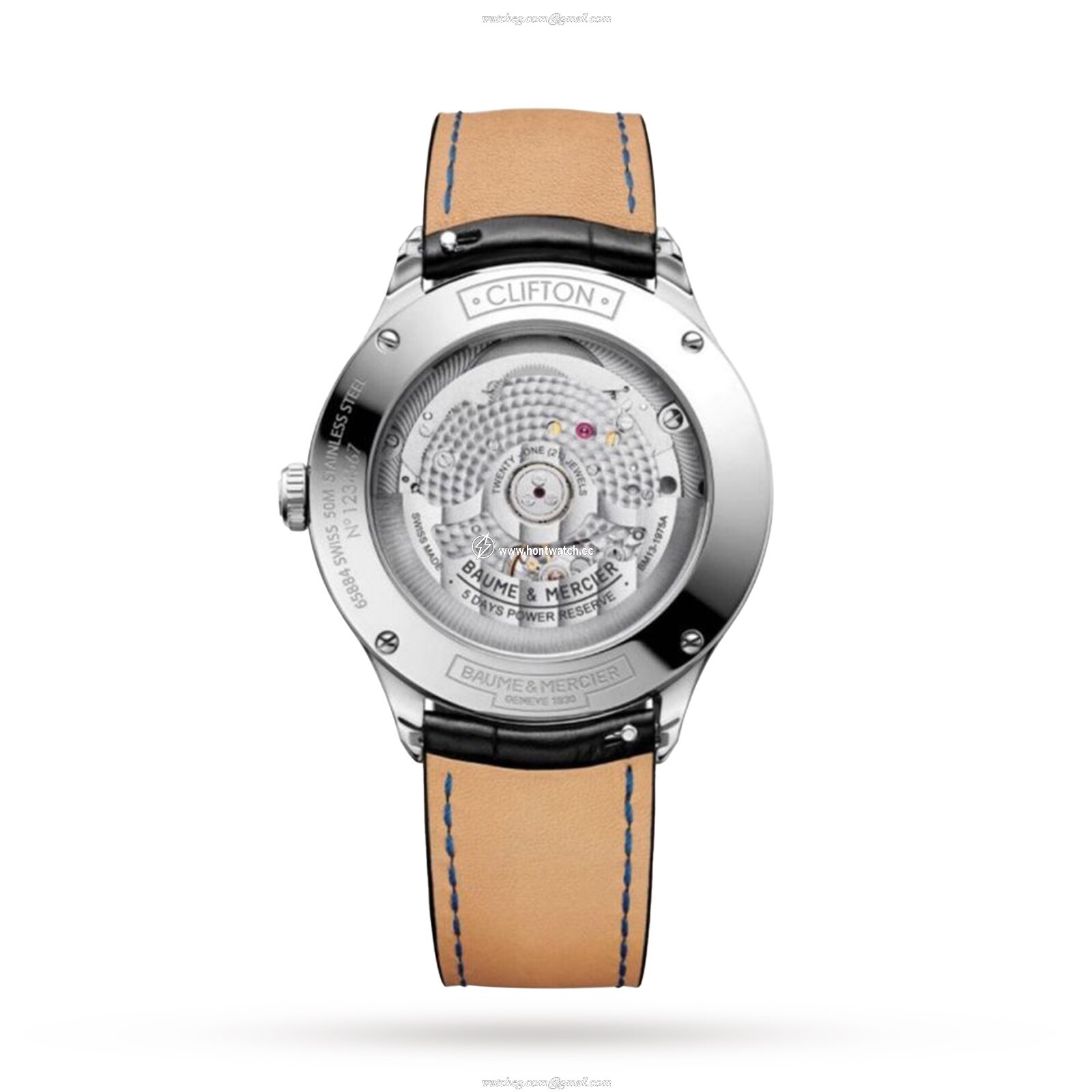 Baume & Mercier Clifton Automatic Green Dial - 42mm Stainless Steel Watch - Image 2