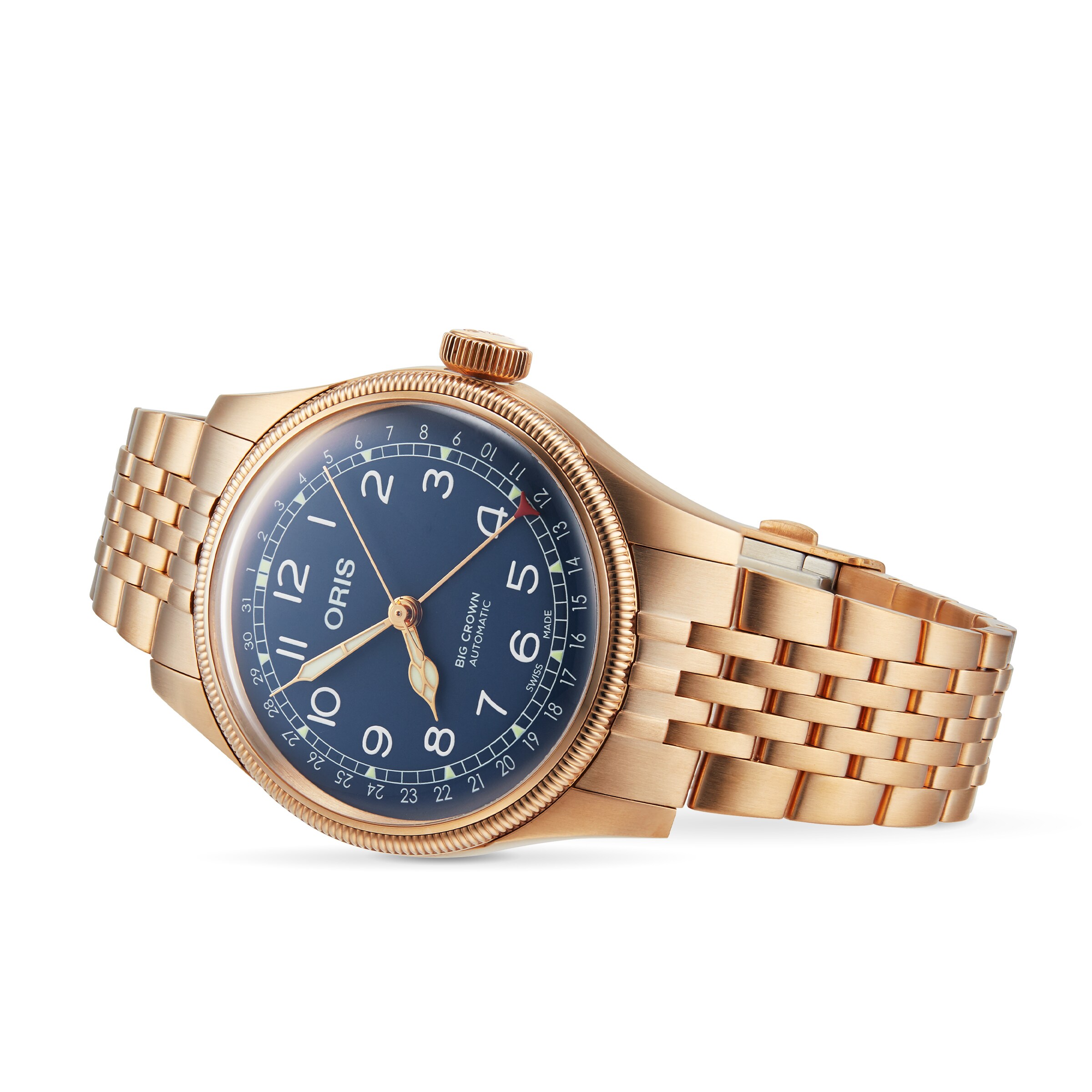 Oris Big Crown Bronze Automatic Blue Watch - 40mm Case | Replica - Image 4