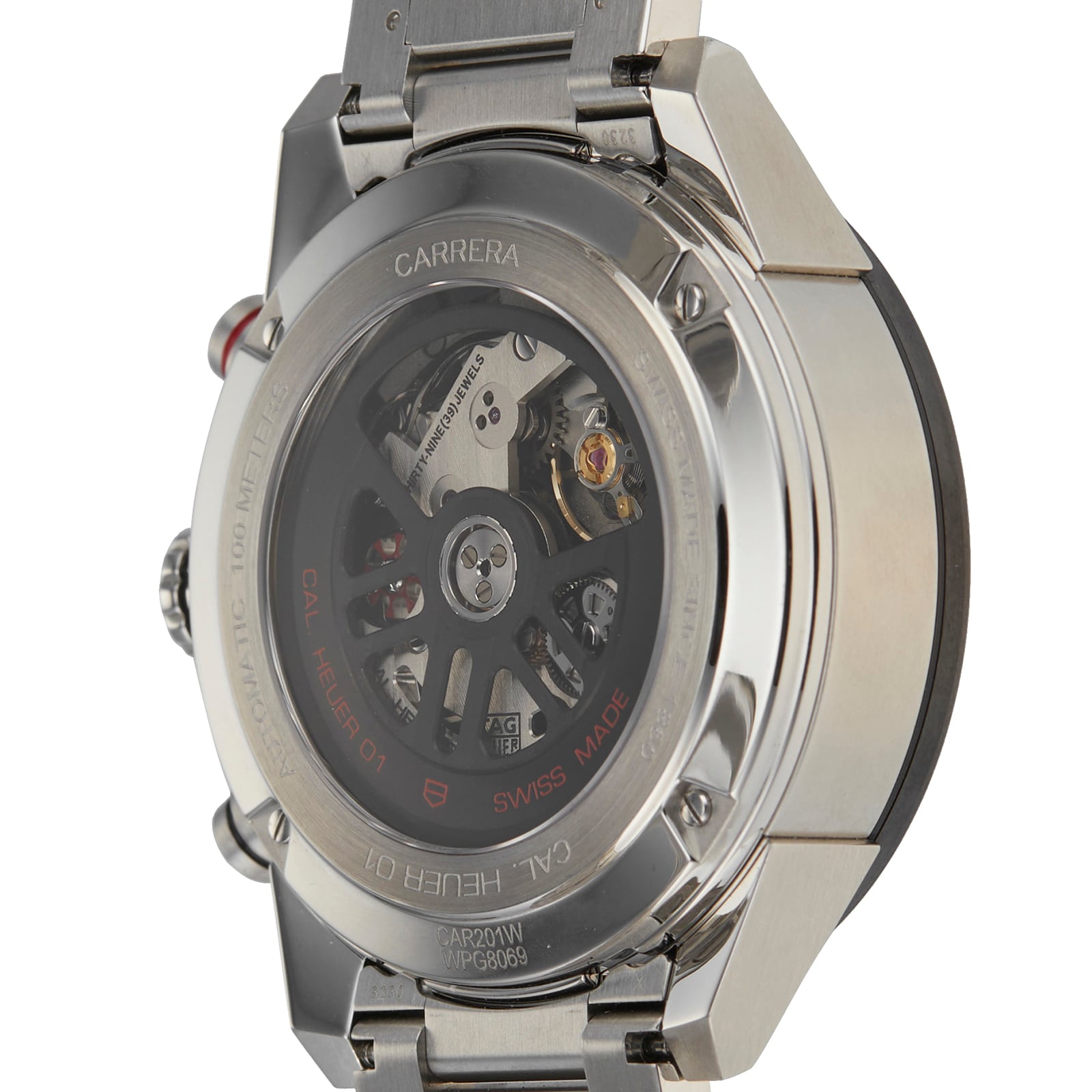 TAG Heuer Carrera CAR201W.BA0714 Automatic Grey Watch - 43mm Stainless Steel & Ceramic - Image 4