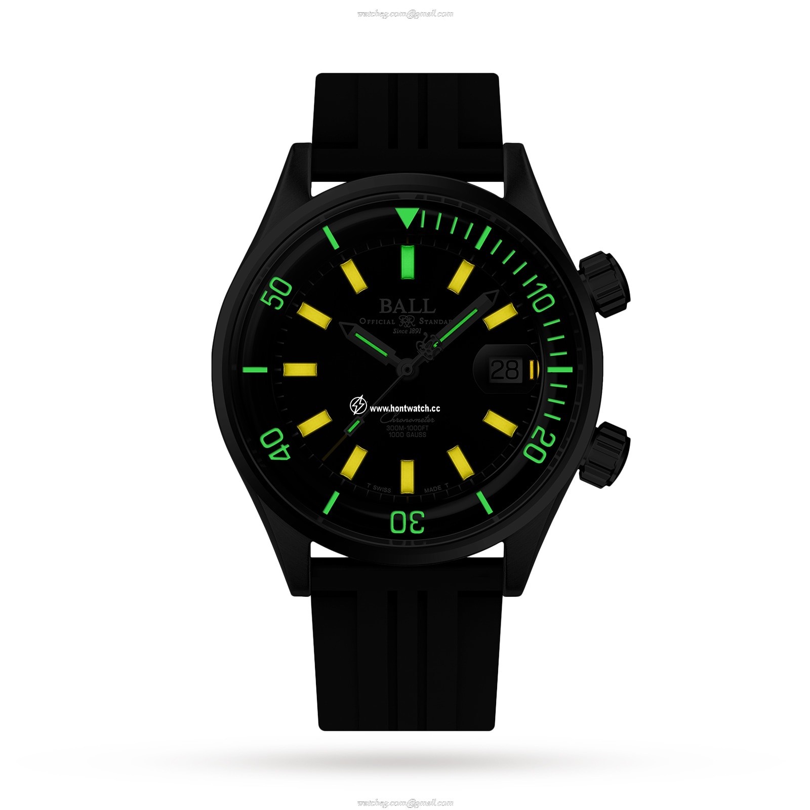 BALL Engineer Master II Automatic Black Watch - 42mm Stainless Steel - Image 2
