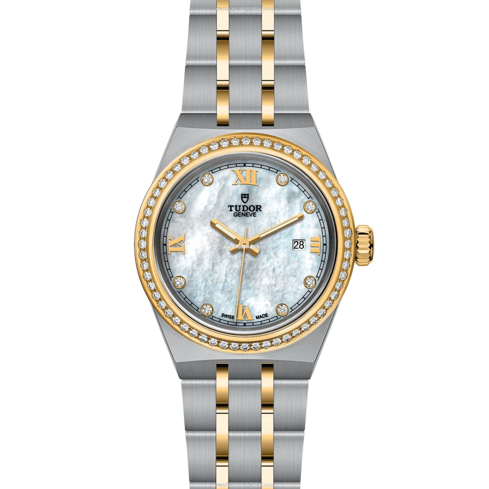 Tudor Royal 28mm Automatic Watch - White Dial & Diamond Markers - Image 2