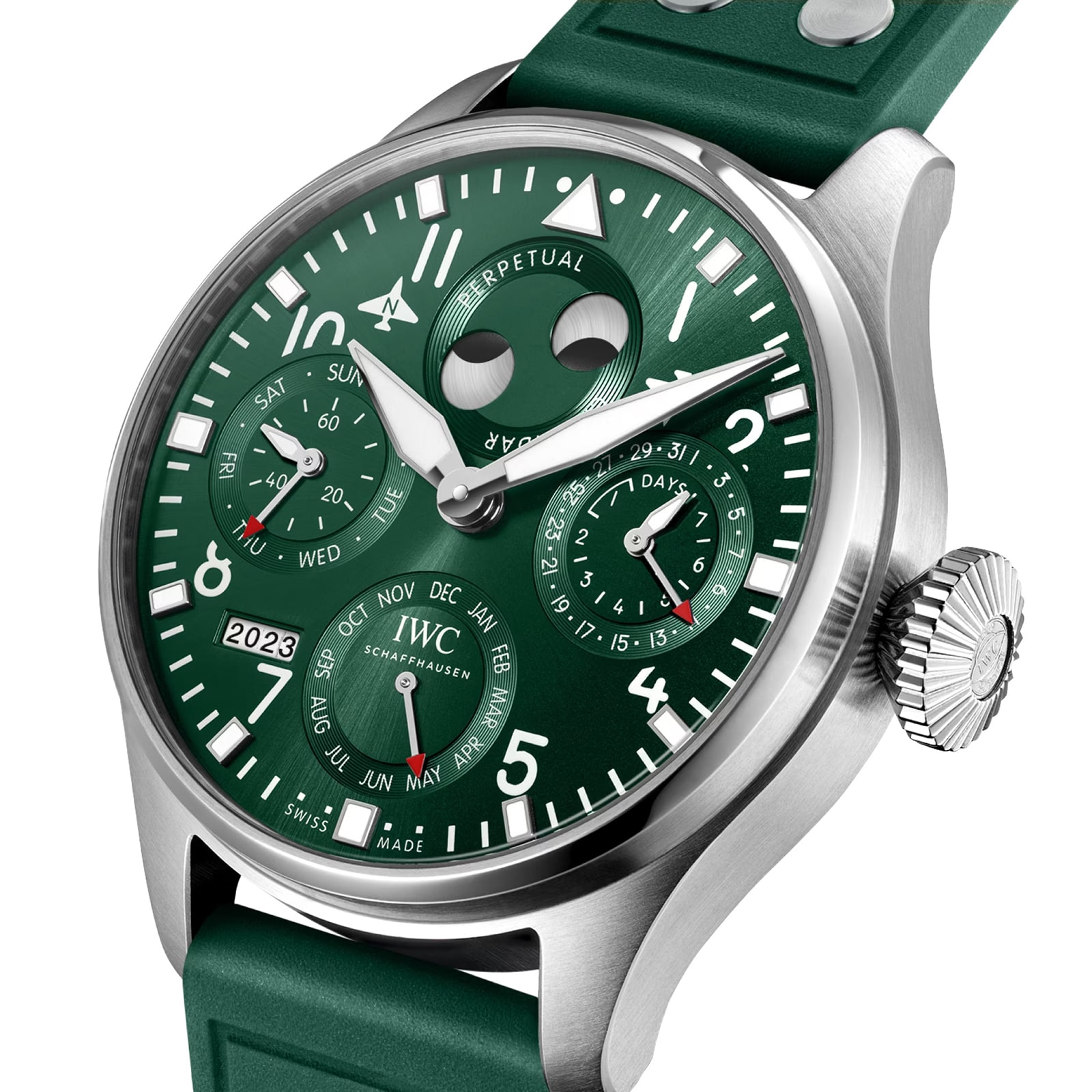 IWC Pilot IW503608 Automatic | 46mm Stainless Steel | Green Dial - Image 3