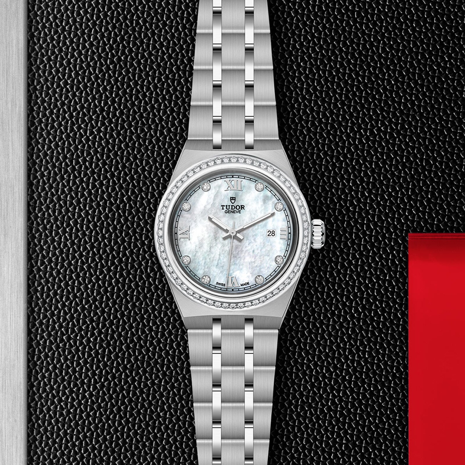 Tudor Royal M28320-0001 | 28mm Automatic Watch | White Dial & Diamonds - Image 4