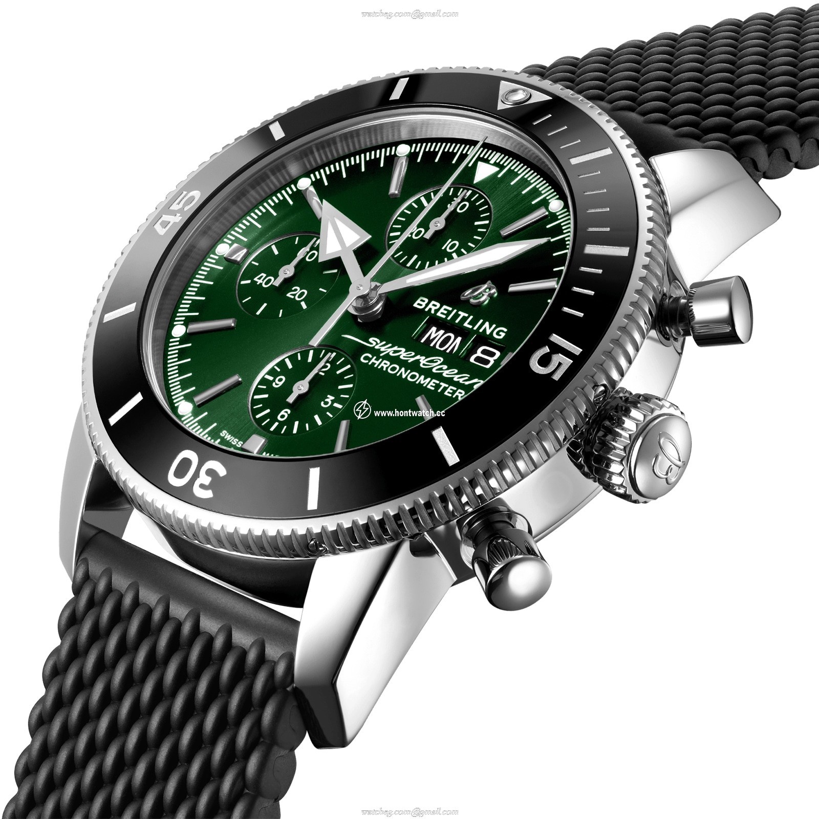 Breitling Superocean Heritage 44mm Automatic Green Dial - Stainless Steel - Image 2