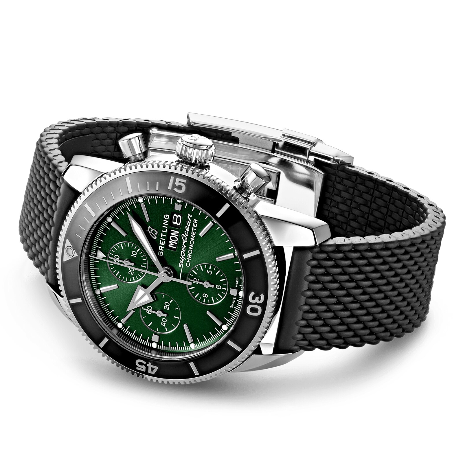 Breitling Superocean Heritage 44mm Automatic Green Dial - Stainless Steel - Image 3