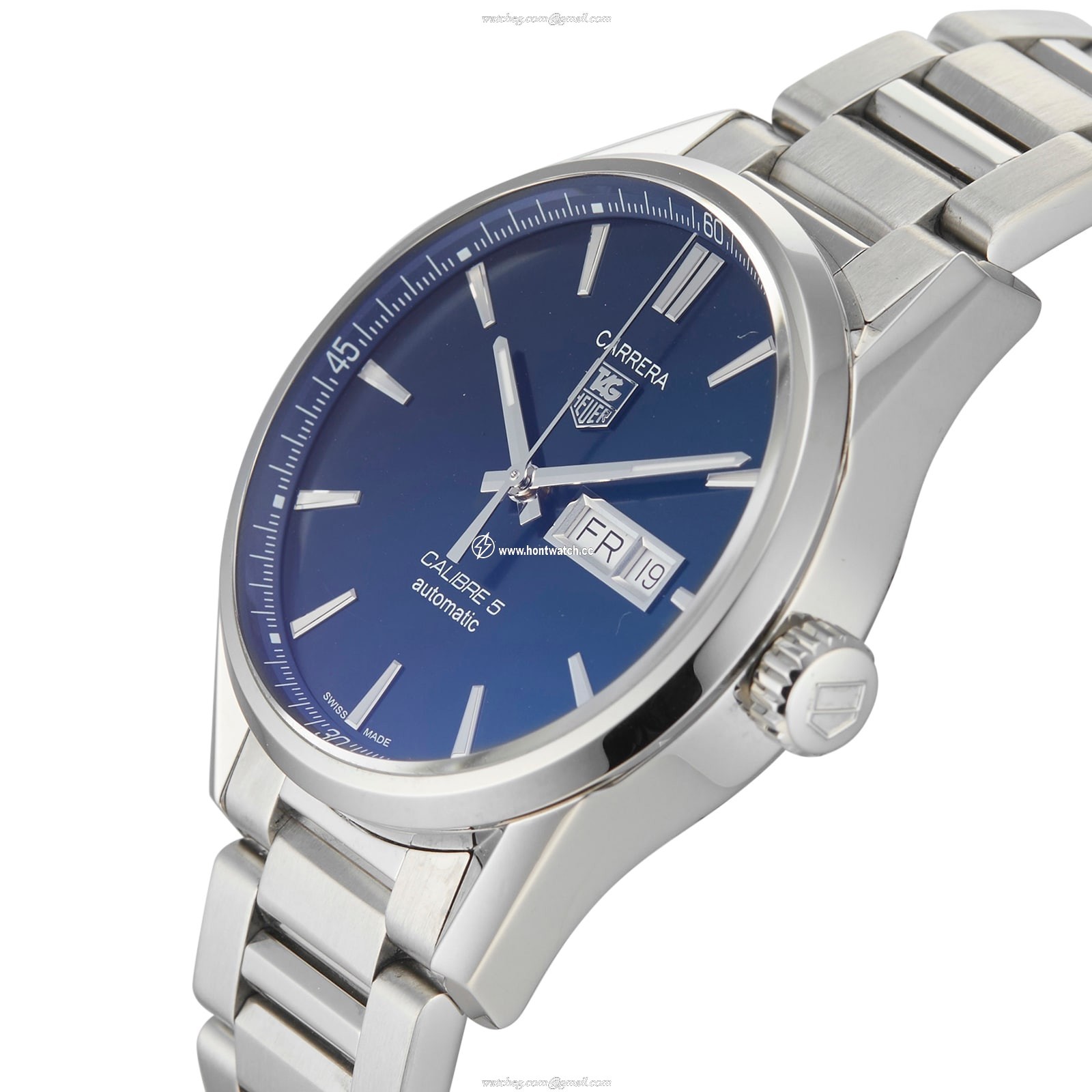 TAG Heuer Carrera Automatic Blue Dial 41mm Stainless Steel Watch - Image 2