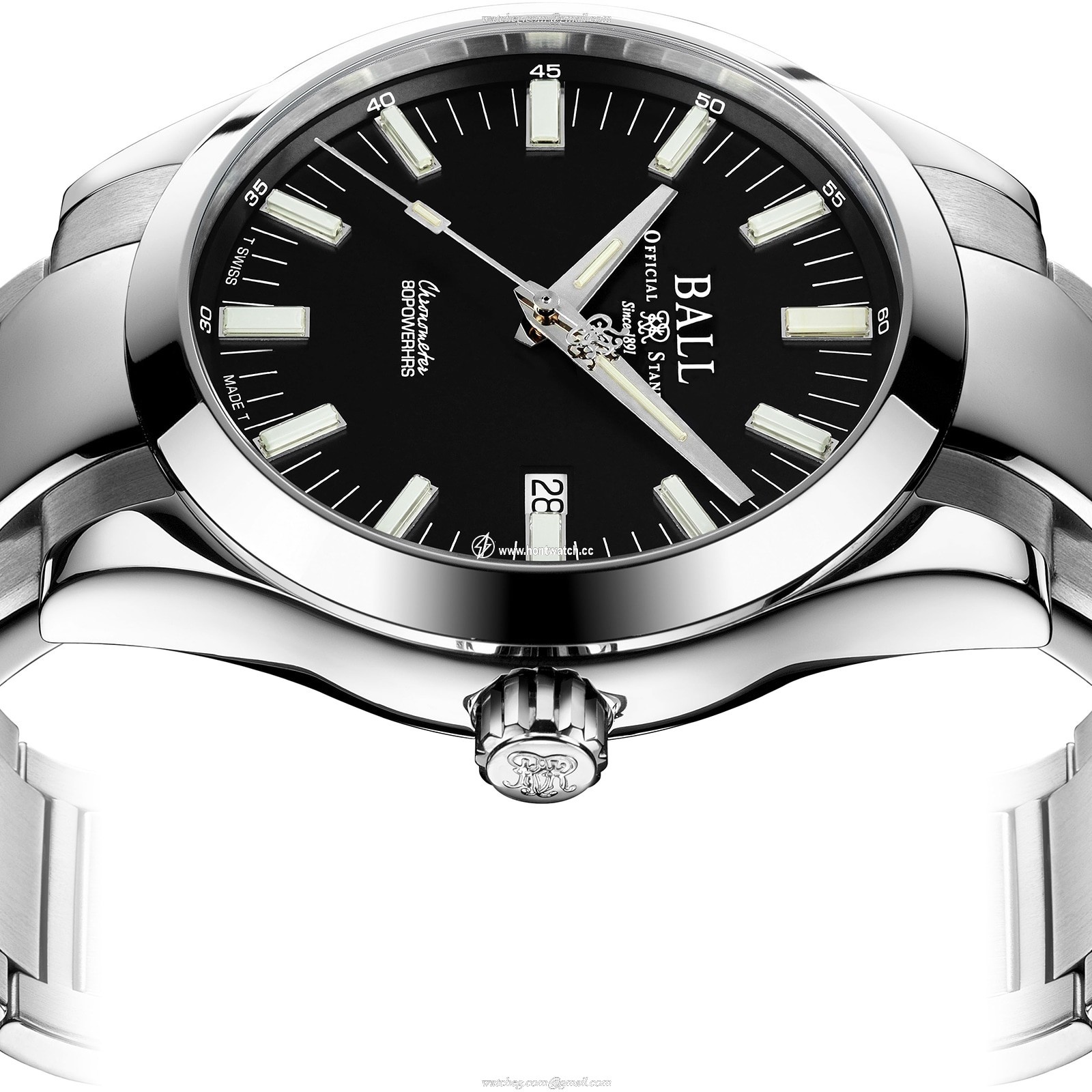 BALL Engineer M NM2128C-S1C-BK Automatic Watch - 43mm Black Dial Stainless Steel - Image 2