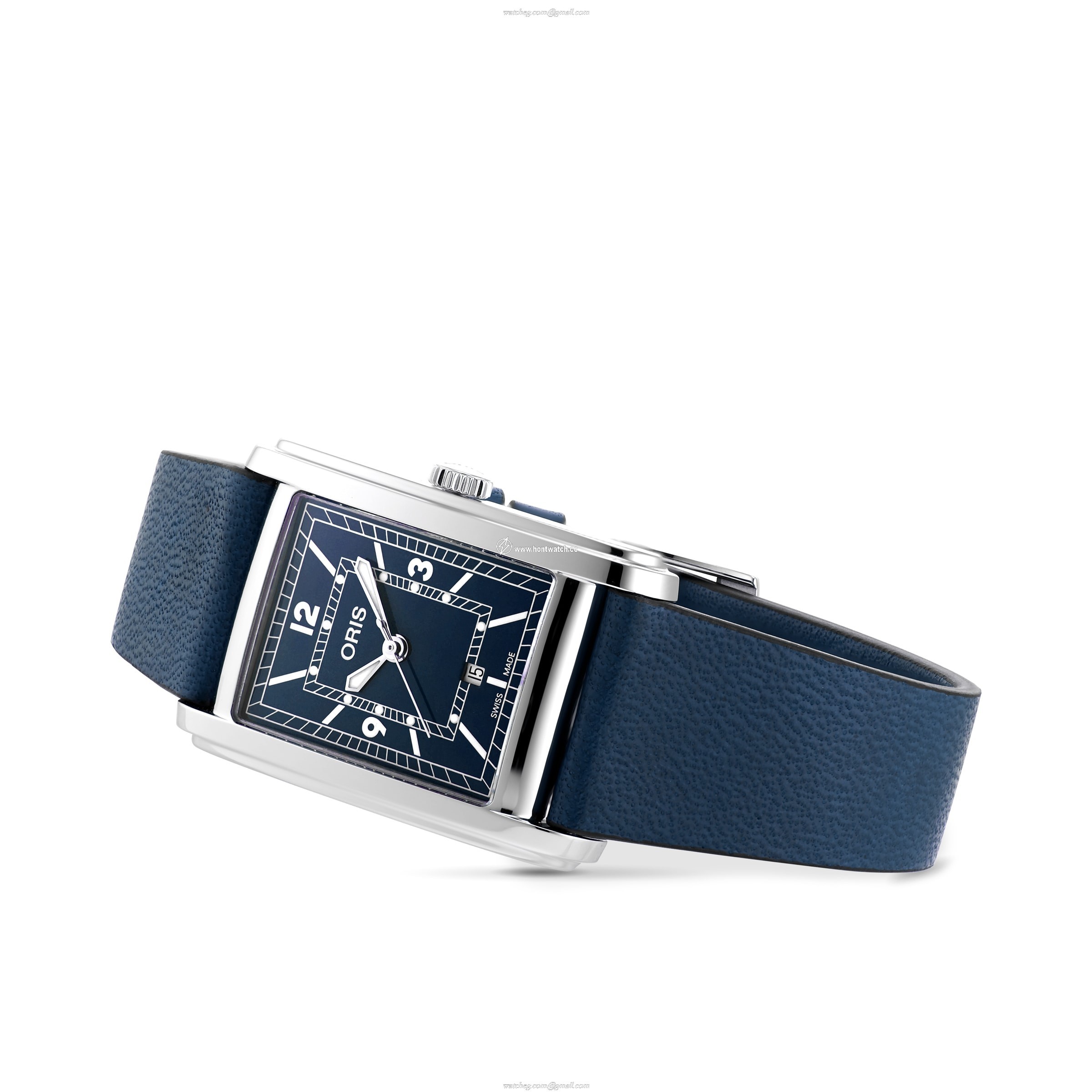 Oris Rectangular Automatic Silver Dial Watch | 25mm Stainless Steel - Image 2