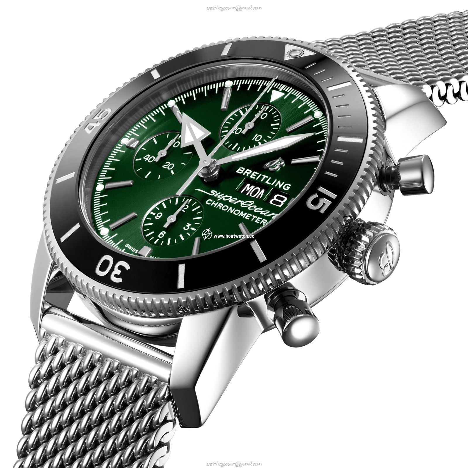 Breitling Superocean Heritage 44mm Automatic Green Dial - Stainless Steel - Image 2