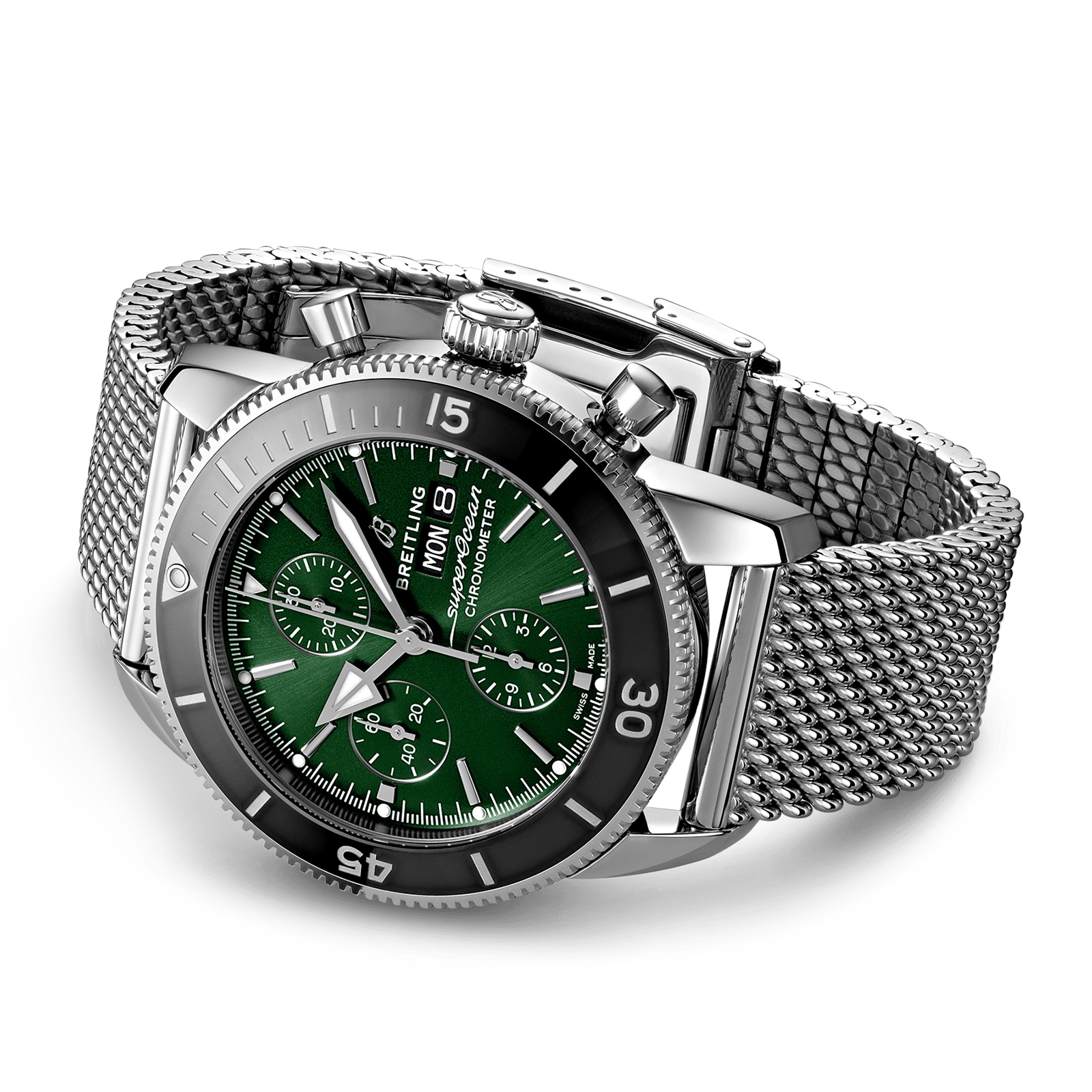 Breitling Superocean Heritage 44mm Automatic Green Dial - Stainless Steel - Image 3
