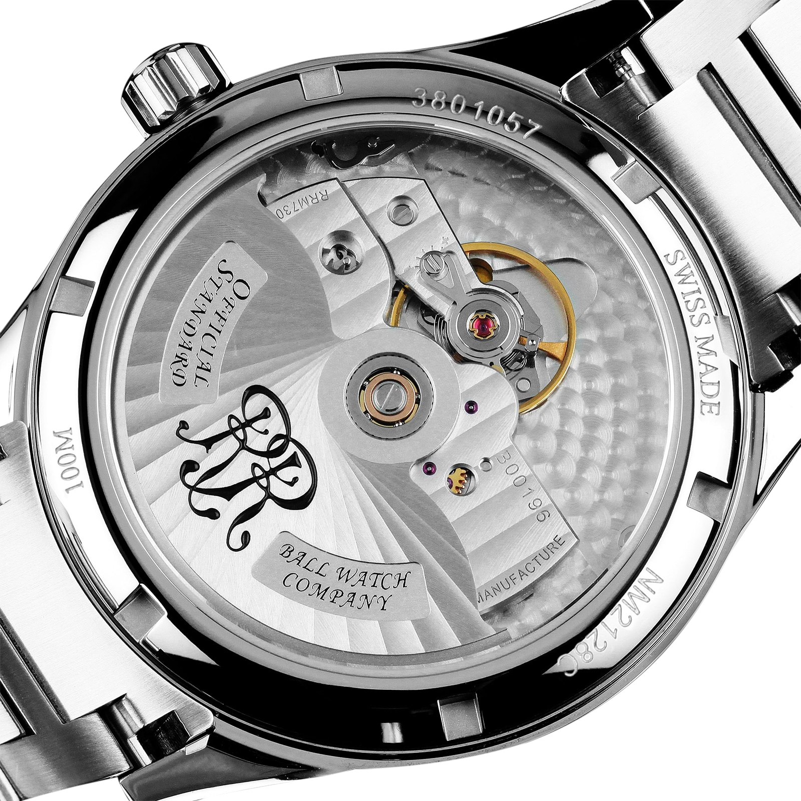 BALL Engineer M NM2128C-S1C-BK Automatic Watch - 43mm Black Dial Stainless Steel - Image 4