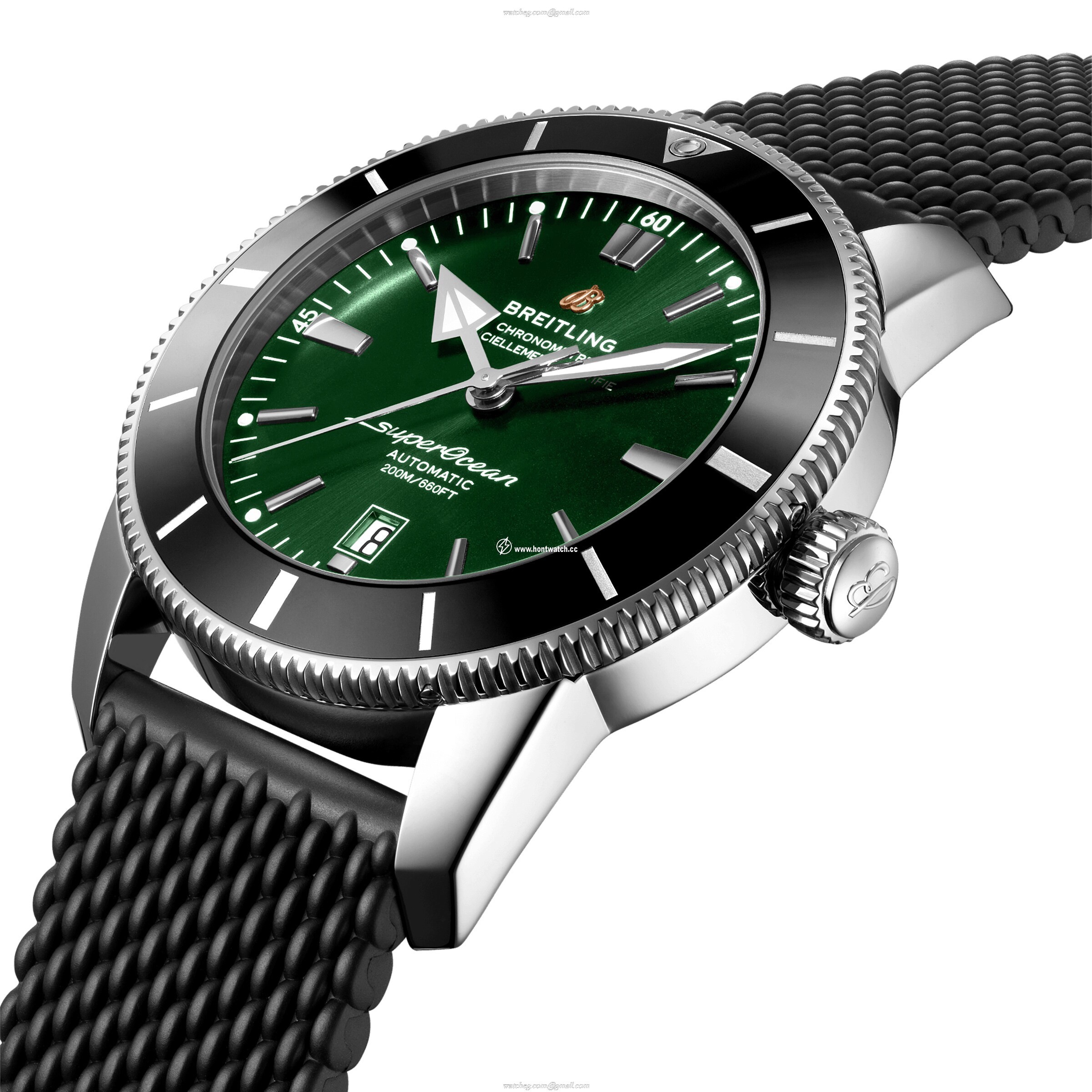 Breitling Superocean Heritage 46mm Automatic Green Dial - Stainless Steel Watch - Image 2