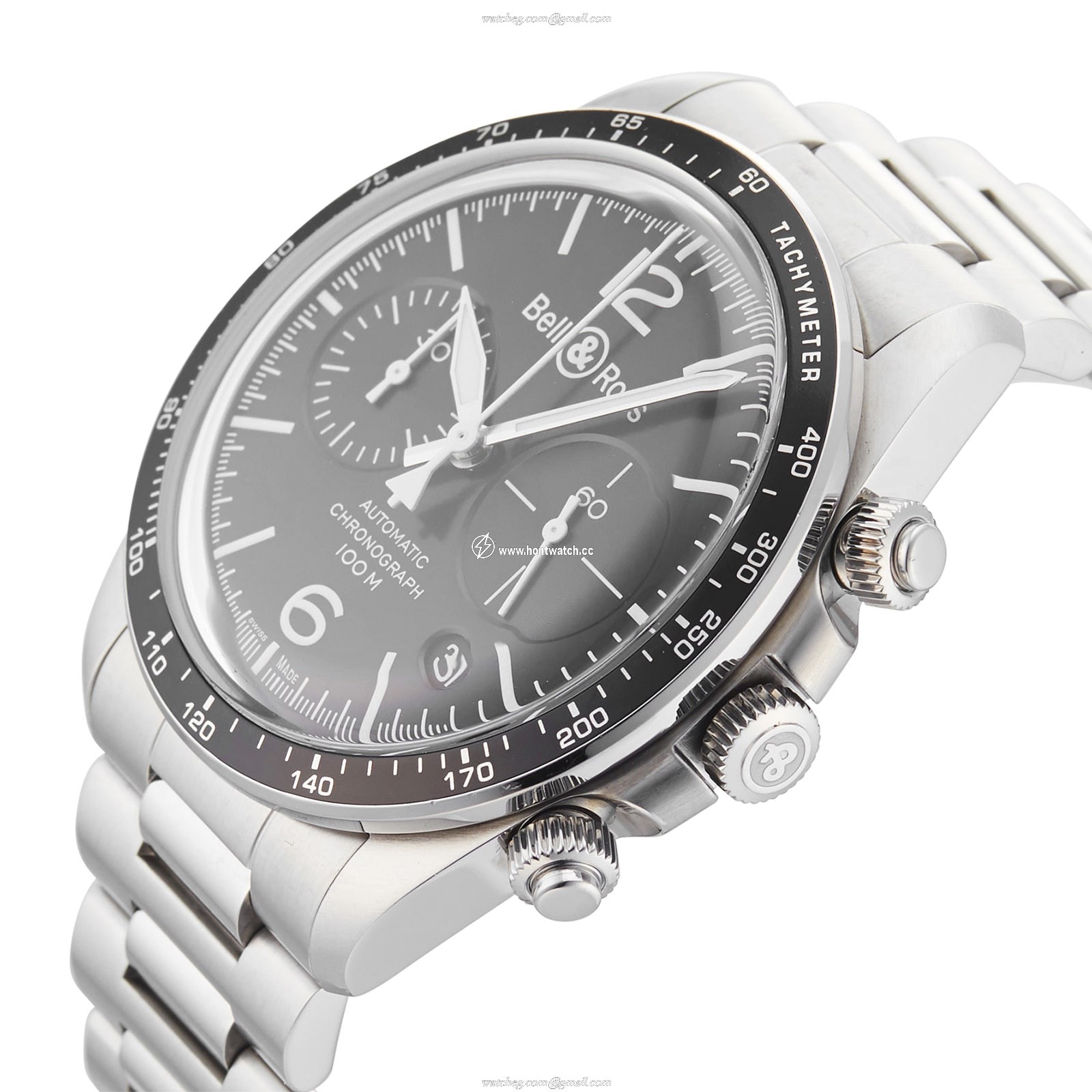 Bell & Ross BRV294 Automatic Chronograph - 41mm Black Dial Stainless Steel - Image 2