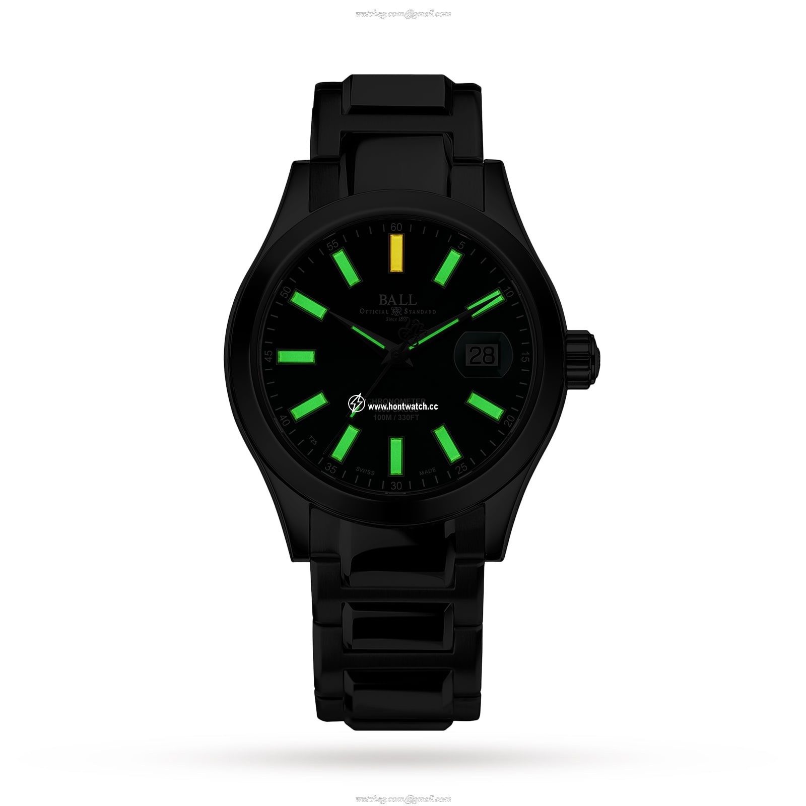 BALL Engineer III NM9026C Automatic Green Watch - 40mm Stainless Steel - Image 2