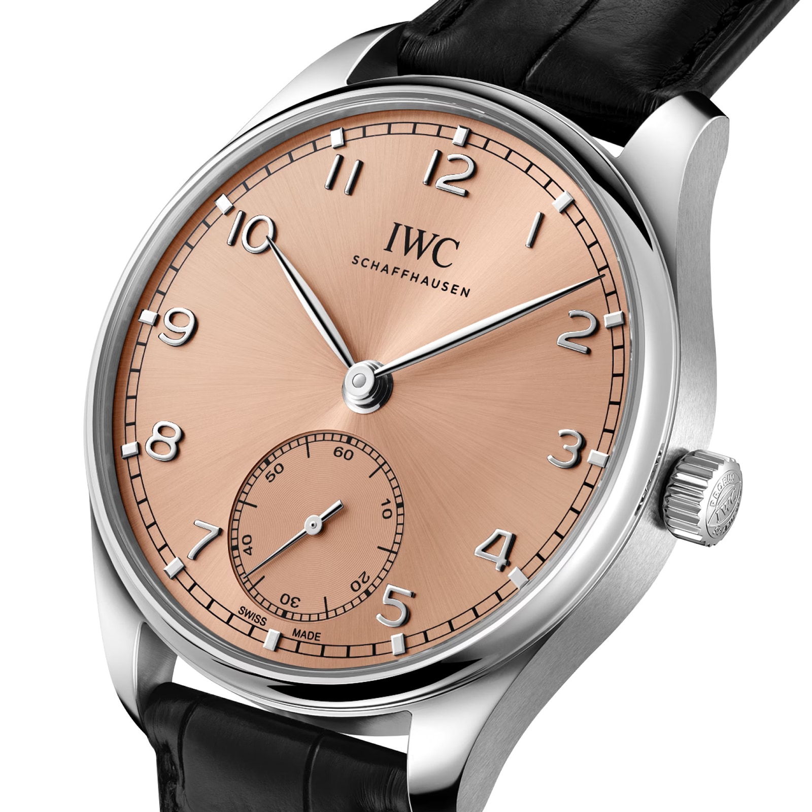 IWC Portugieser IW358313 Automatic Watch | 40mm Stainless Steel | Pink Dial - Image 3