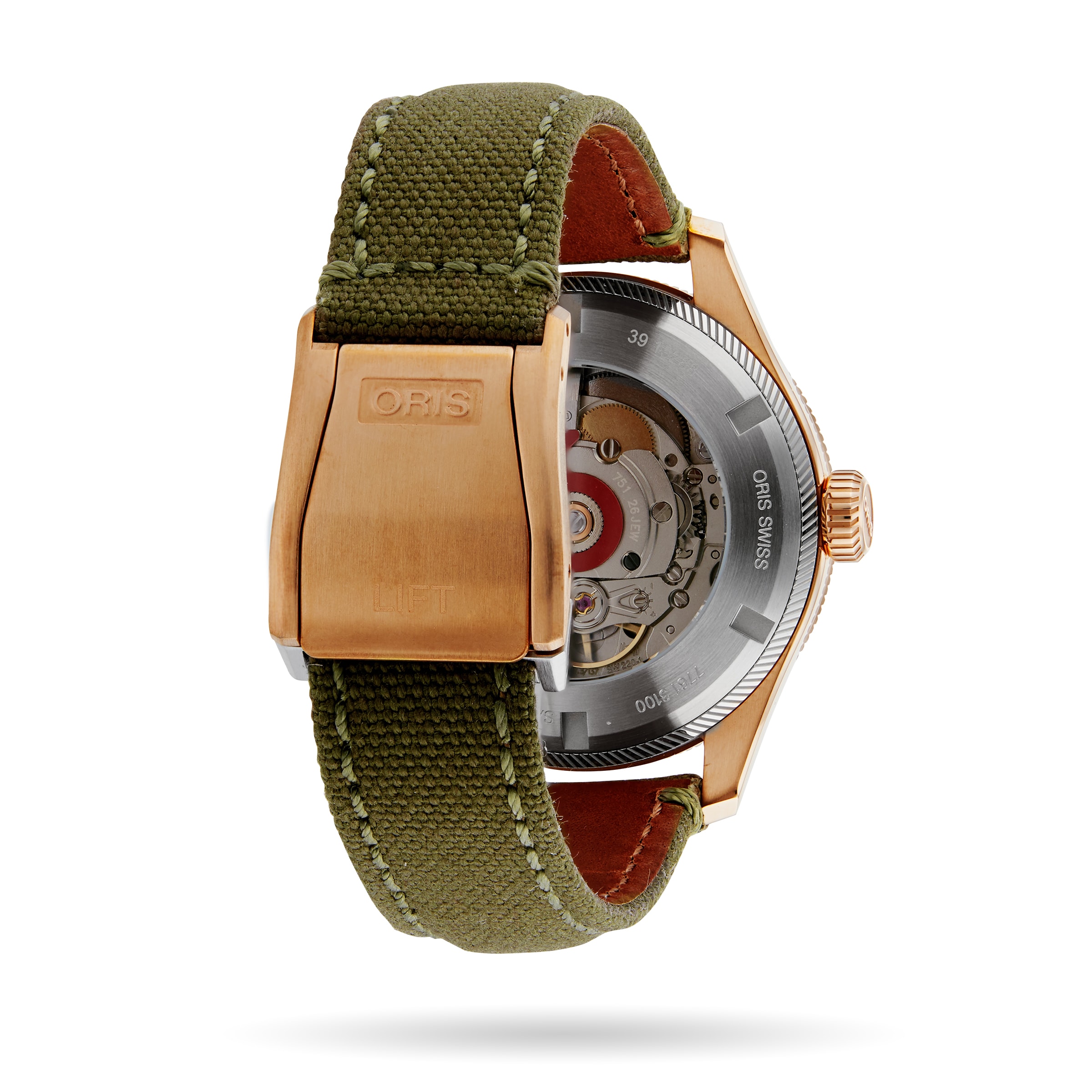 Oris Aviation Bronze Automatic Watch - 41mm Black Dial - 100M Water Resistant - Image 3