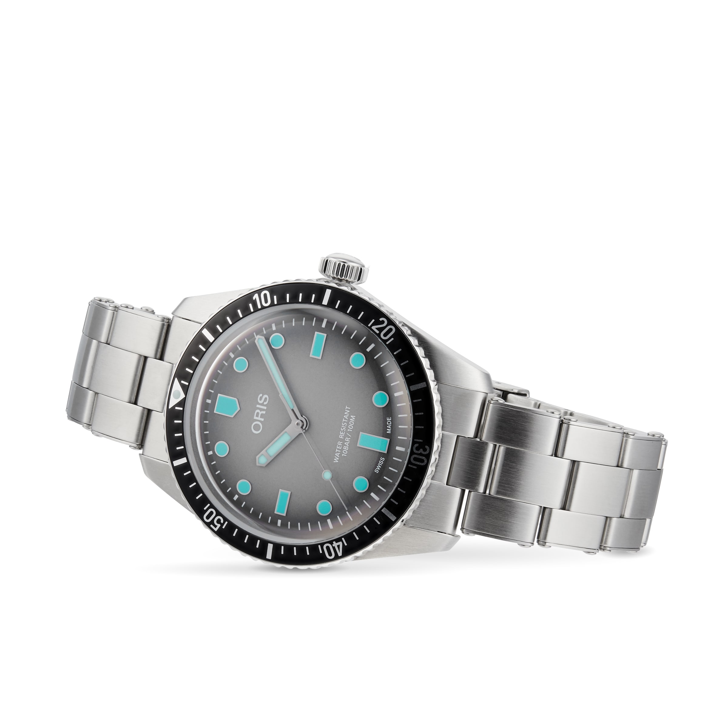 Oris Diving 01 733 7707 4053-07 | 40mm Automatic Grey Dial | Stainless Steel - Image 3