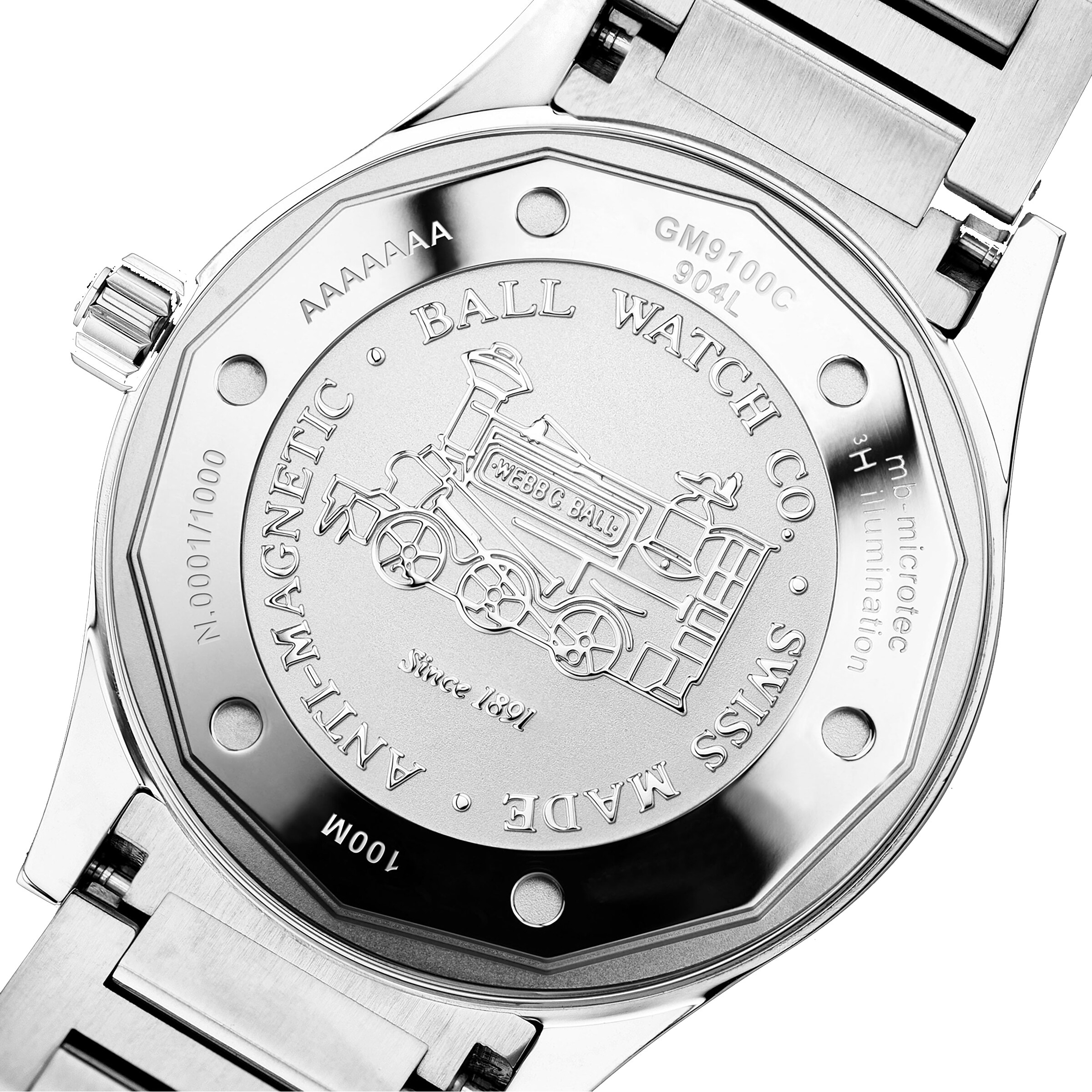 BALL Engineer III GM9100C-S2C-GY Automatic Grey Watch | 41mm Stainless Steel - Image 3