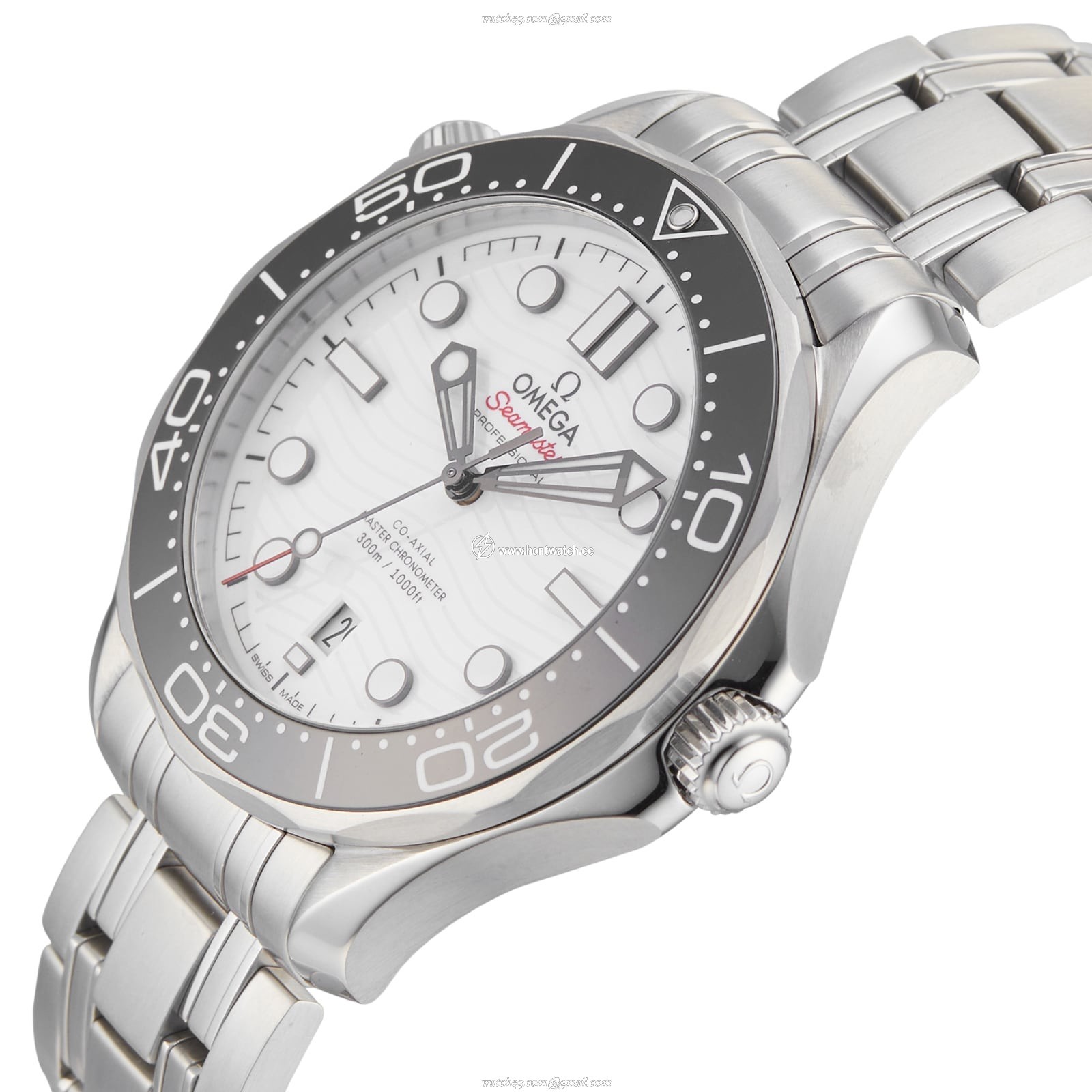 Omega Seamaster Diver 300M Automatic - 42mm Stainless Steel White Dial - Image 2