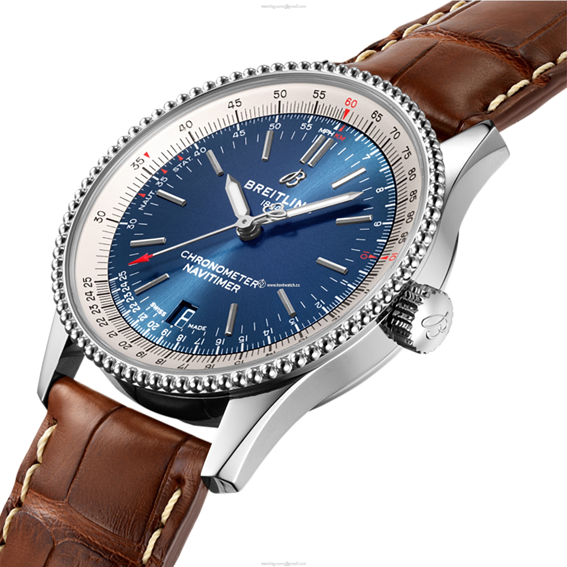 Breitling Navitimer Automatic 38mm Blue Dial Stainless Steel Watch - Image 2