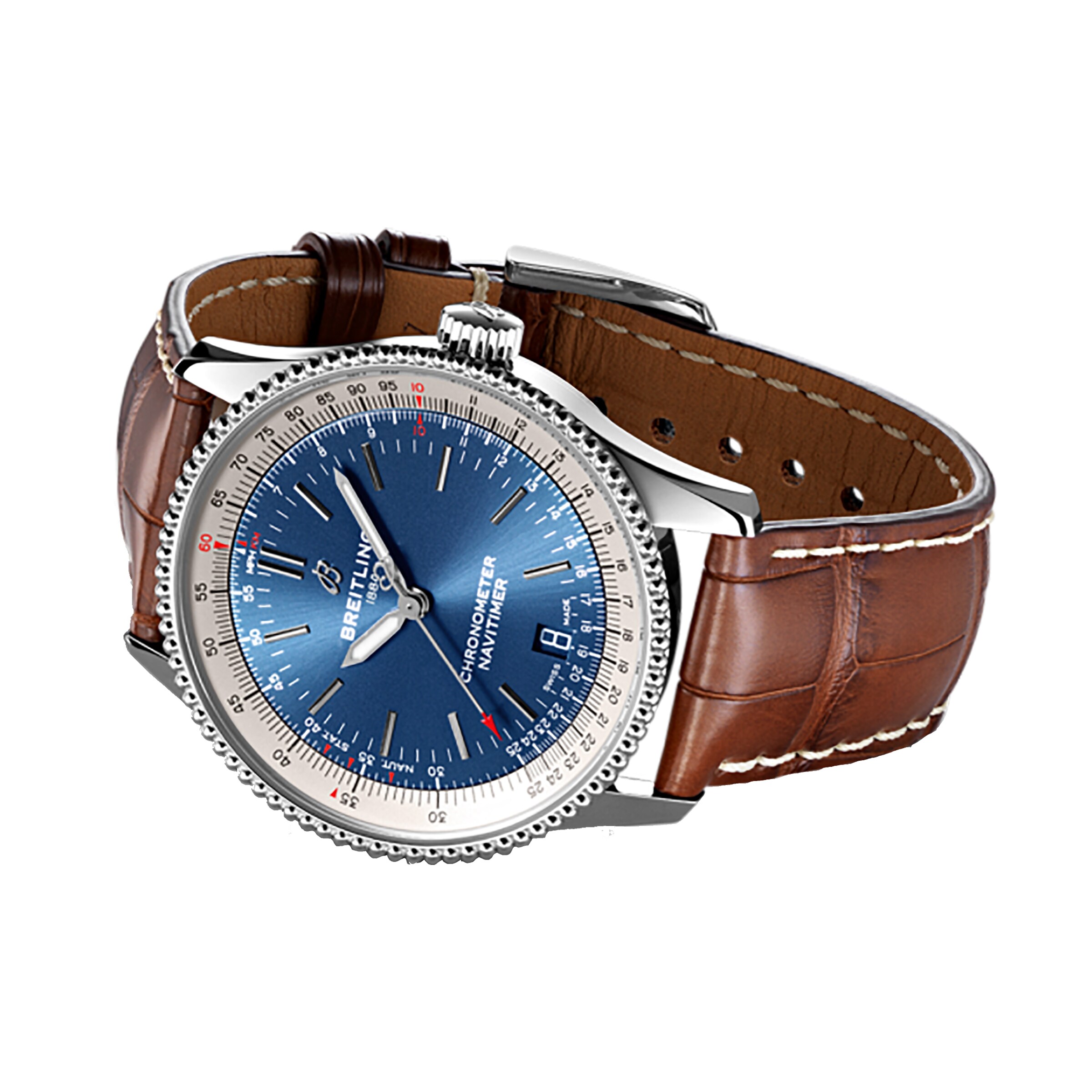 Breitling Navitimer Automatic 38mm Blue Dial Stainless Steel Watch - Image 3