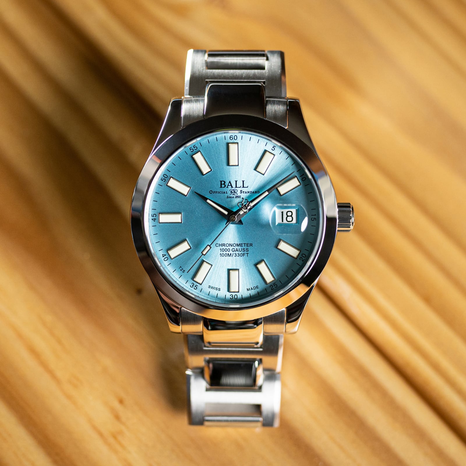 BALL Engineer III NM9026C Automatic Blue Watch - 40mm Stainless Steel - Image 4