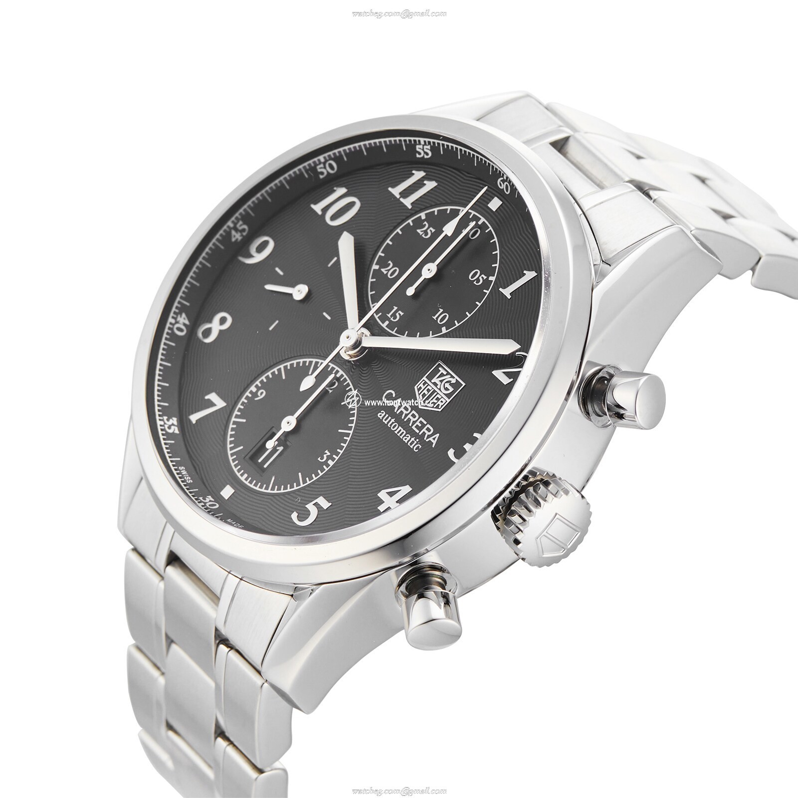 TAG Heuer Carrera CAS2110.BA0730 Automatic Chronograph - 41mm Black Dial - Image 2