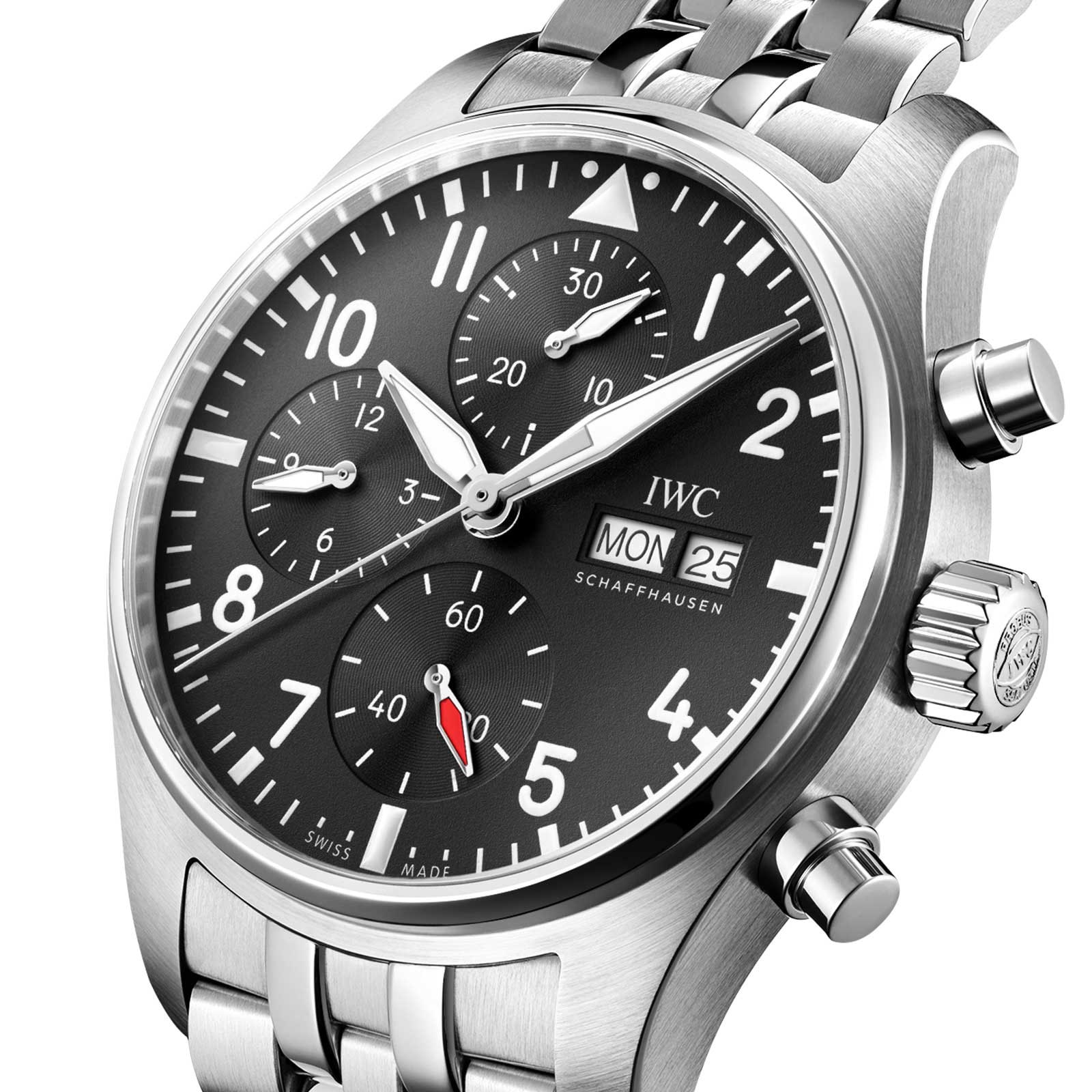 IWC Pilot IW388113 Automatic Watch - 41mm Stainless Steel - Black Dial - Image 3