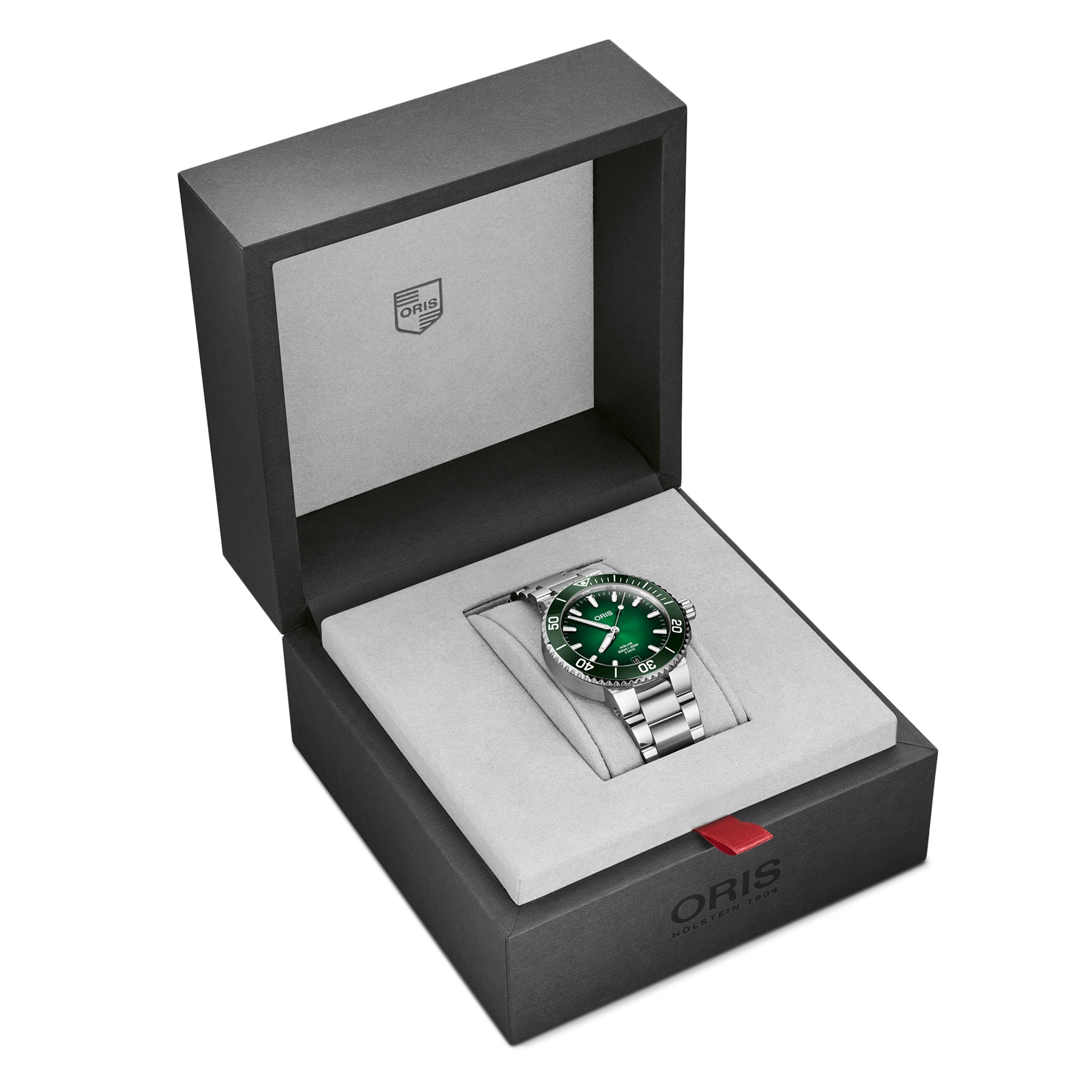 Oris Diving Automatic Green Dial Watch - 41.5mm Stainless Steel - 300M Water Resistant - Image 4