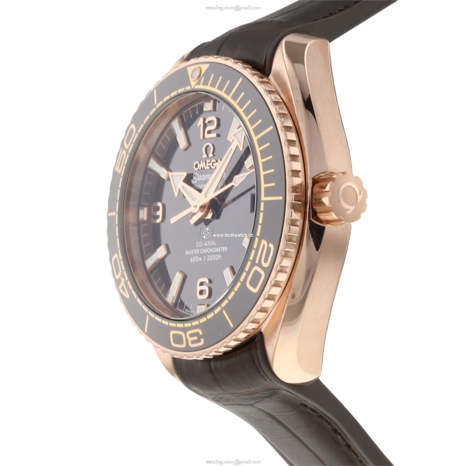 Omega Seamaster Planet Ocean 39.5mm Rose Gold Automatic Watch - Image 2
