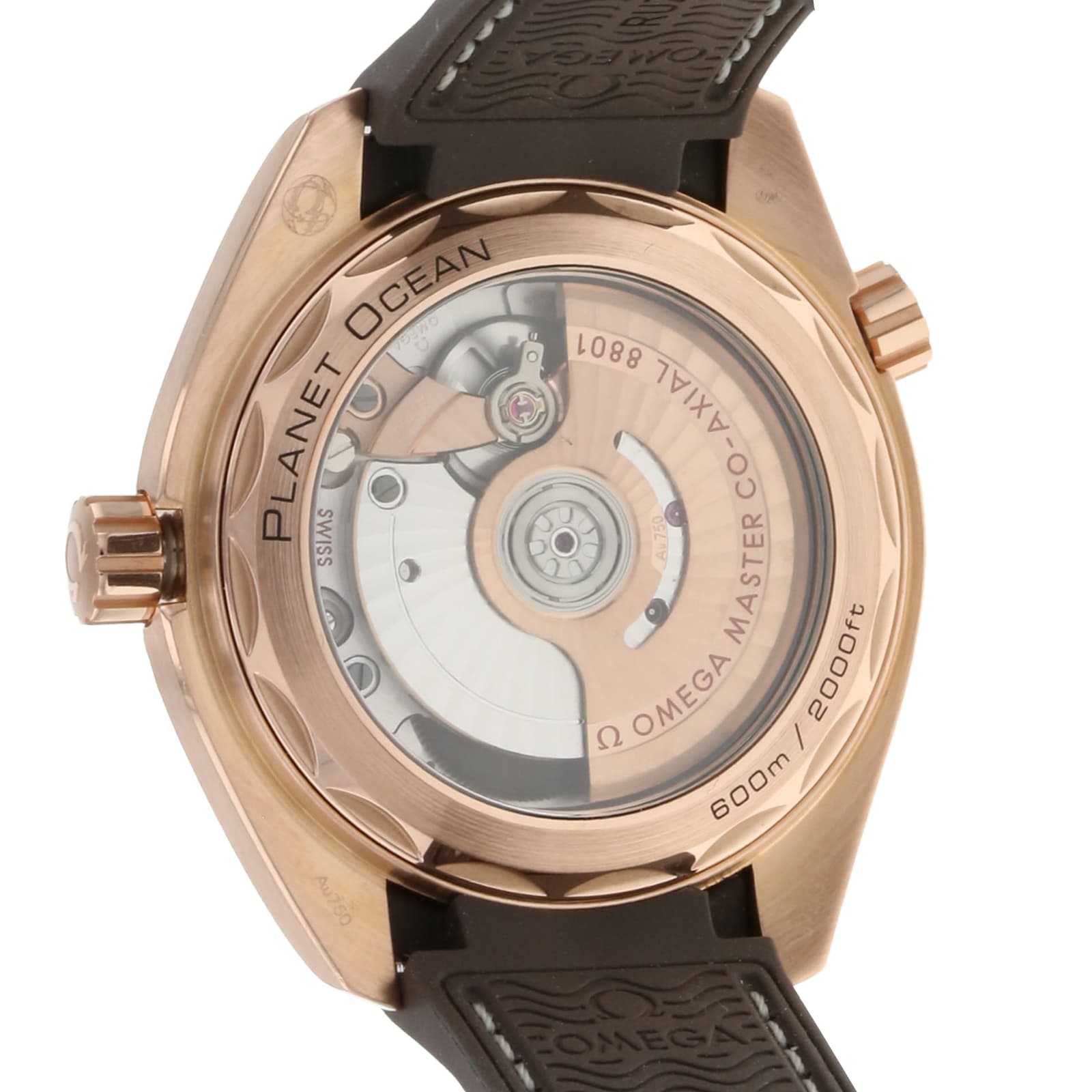 Omega Seamaster Planet Ocean 39.5mm Rose Gold Automatic Watch - Image 4