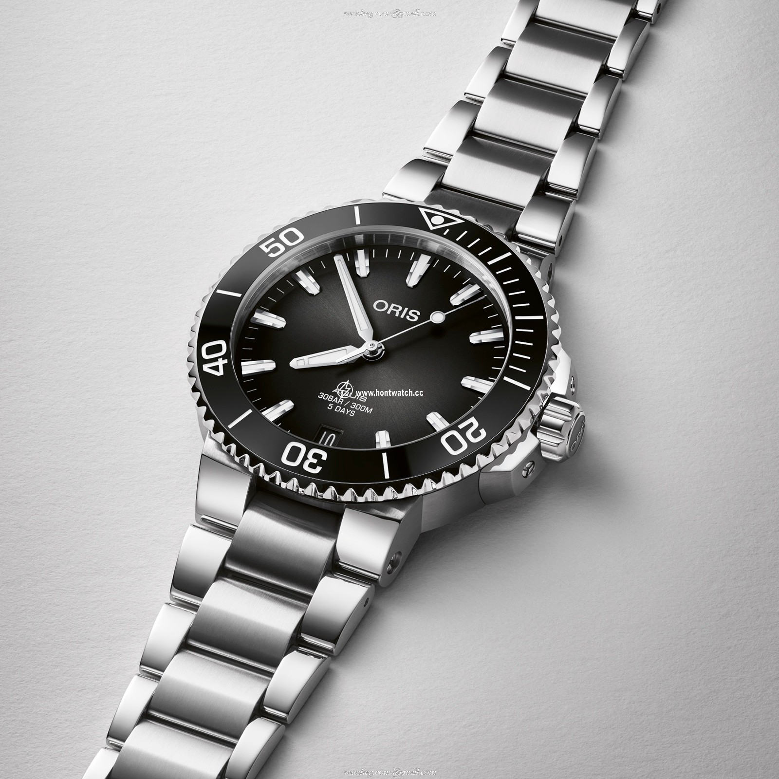Oris Diving Automatic Watch - Black Dial 41.5mm - Stainless Steel 300M - Image 2