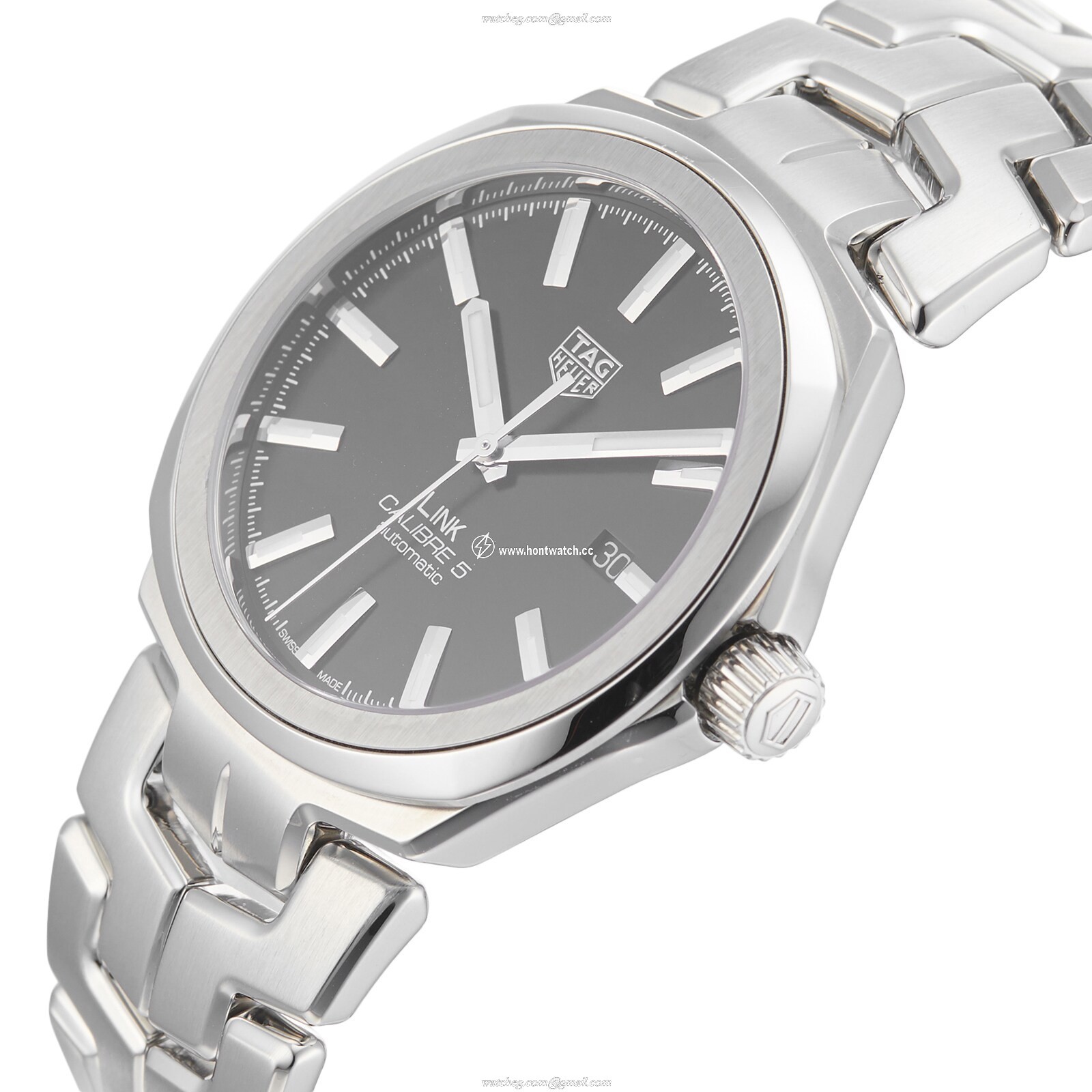 TAG Heuer Link WBC2110.BA0603 Automatic Watch - 41mm Black Dial | Stainless Steel - Image 2