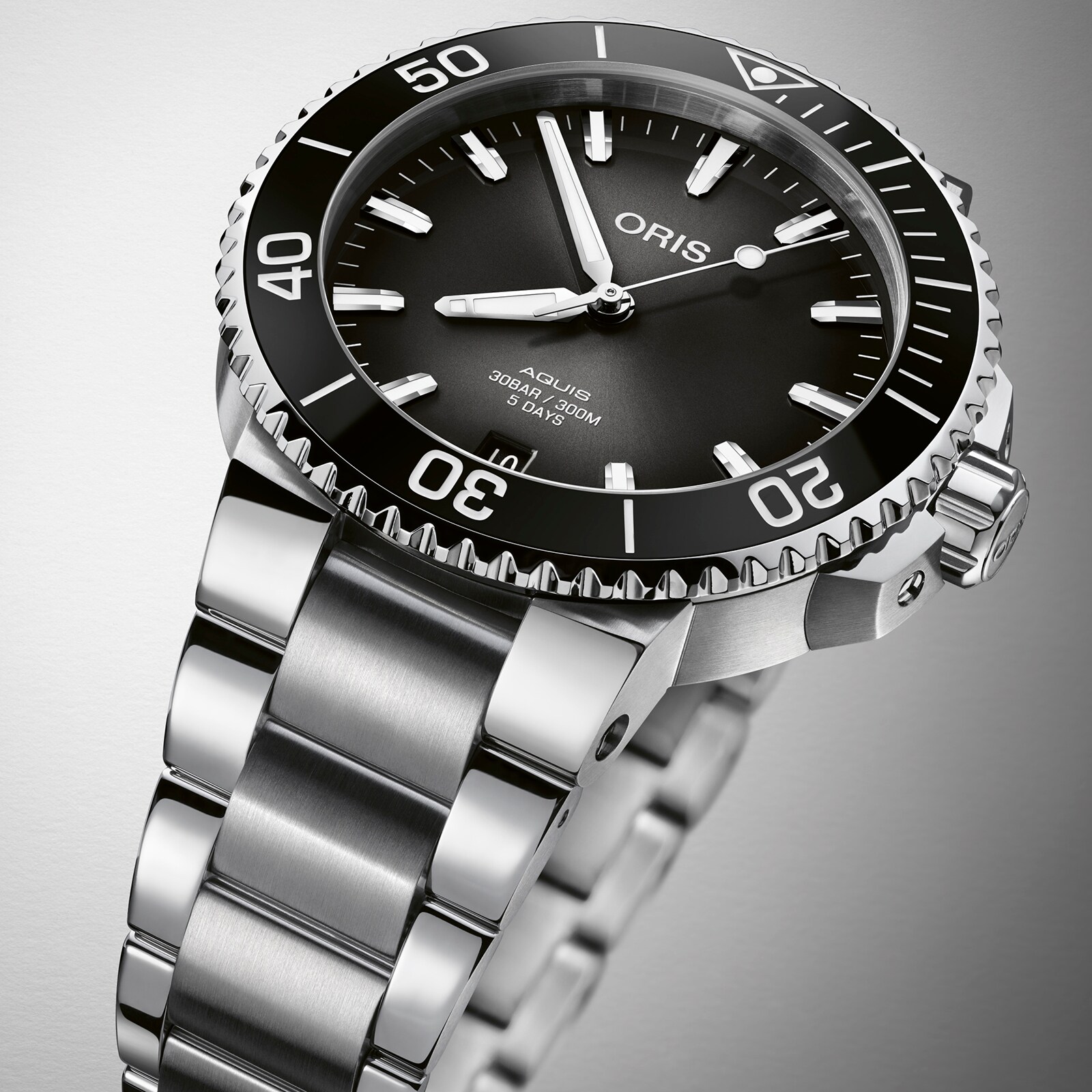 Oris Diving Automatic Watch - Black Dial 41.5mm - Stainless Steel 300M - Image 3