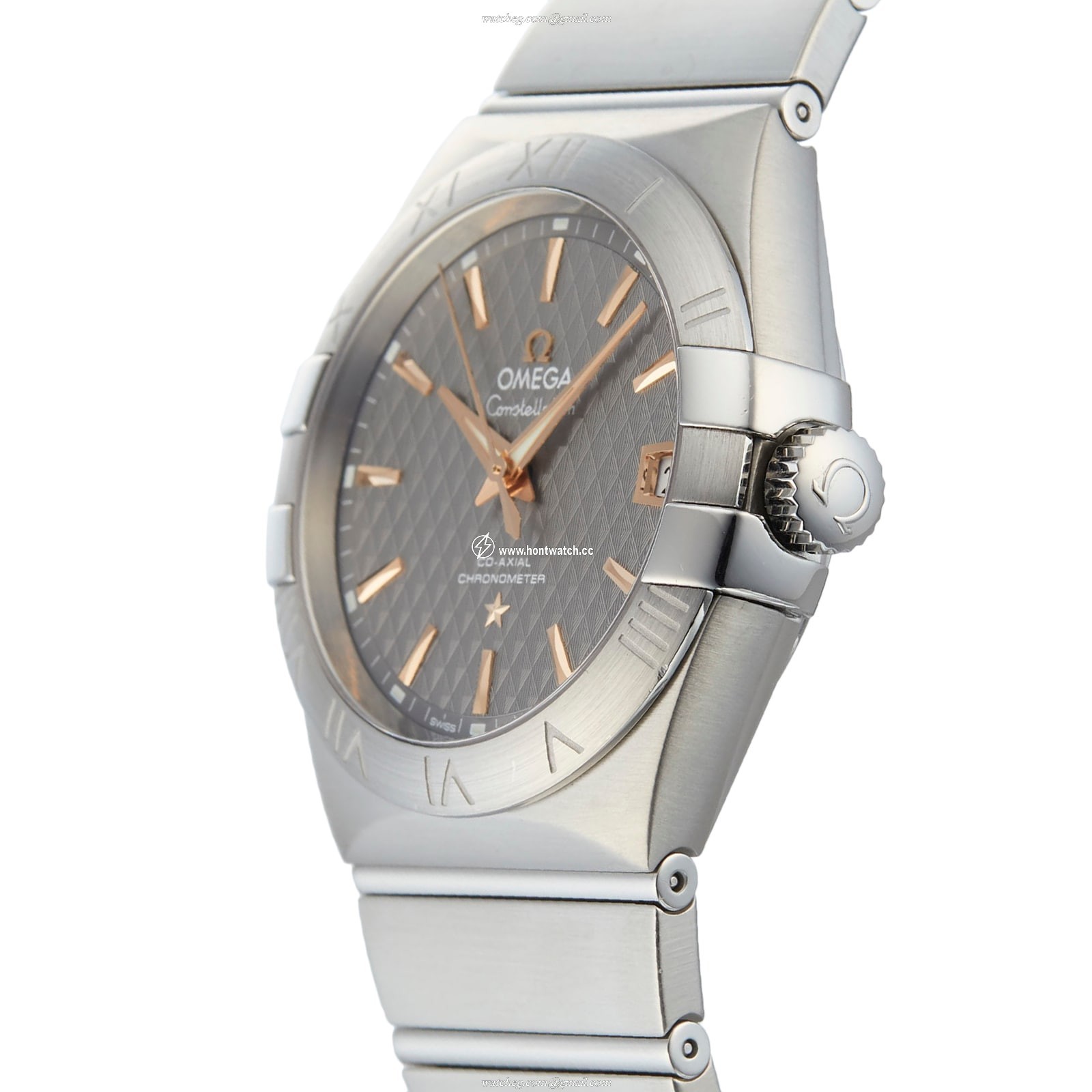 Omega Constellation 38mm Automatic Grey Dial Stainless Steel Watch - Image 2