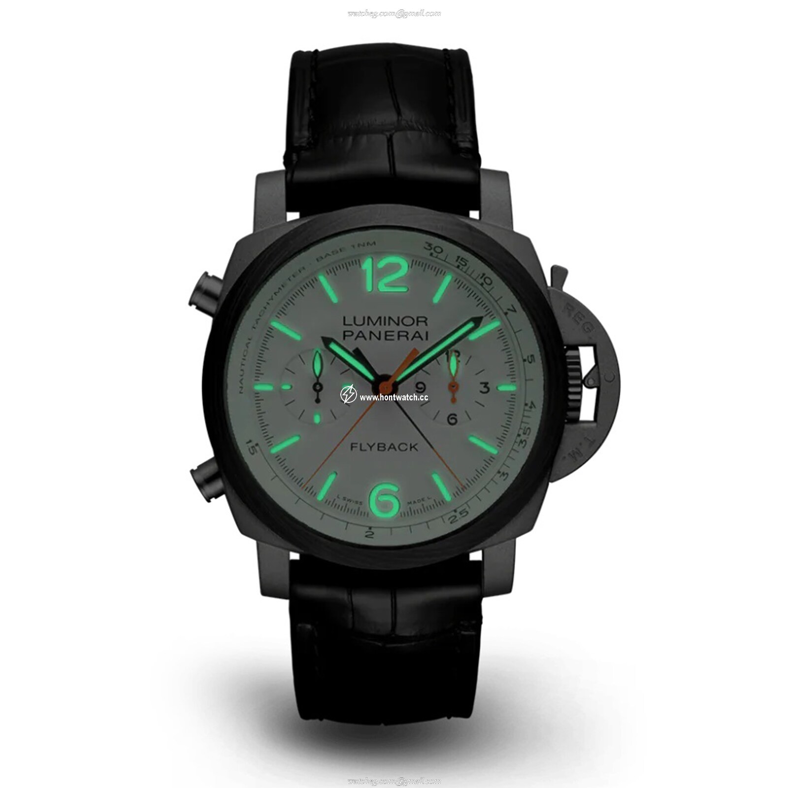 Panerai Luminor PAM01297 Carbotech Automatic - 47mm White Dial Replica - Image 2