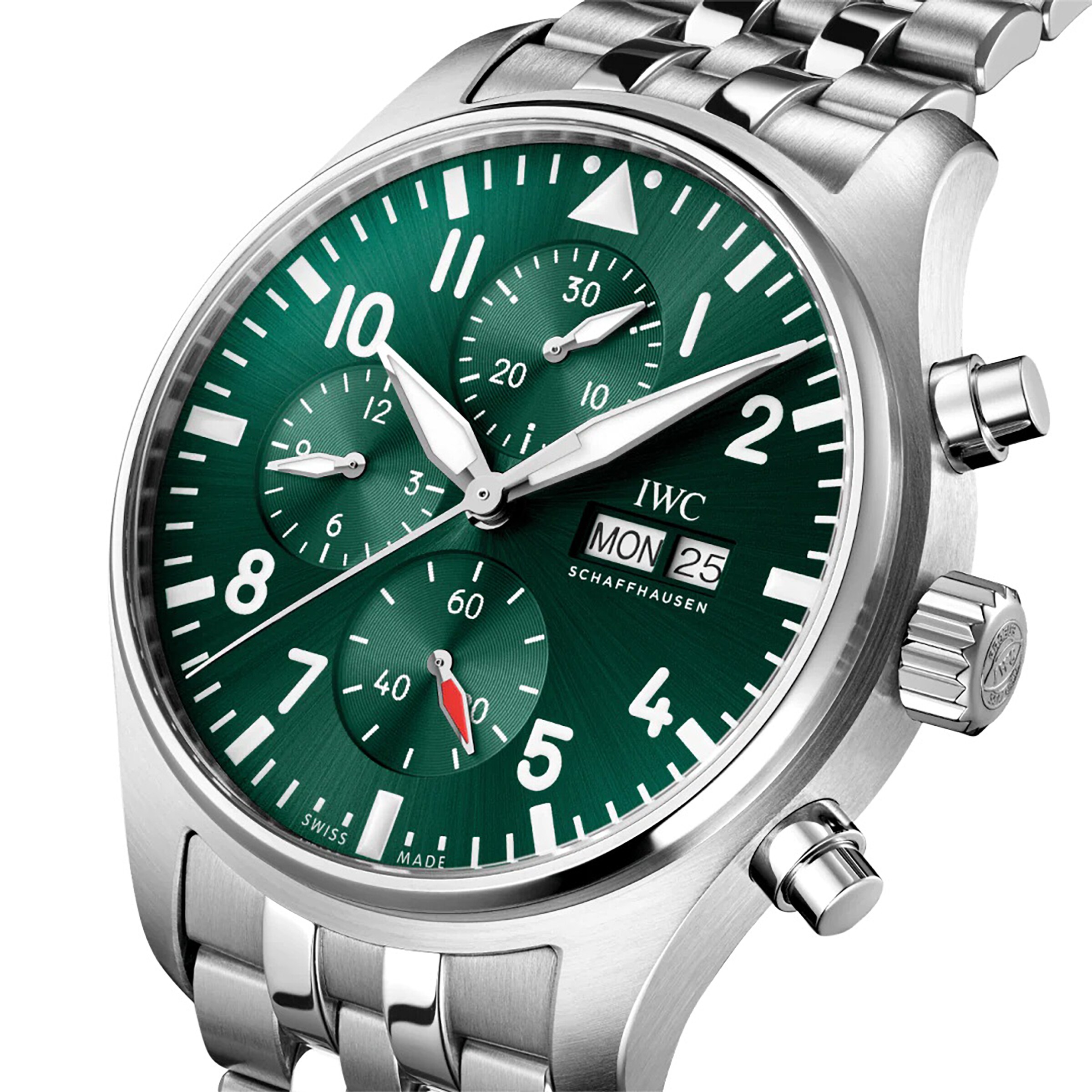 IWC Pilot IW378006 Automatic Green Dial - 43mm Stainless Steel Watch - Image 3