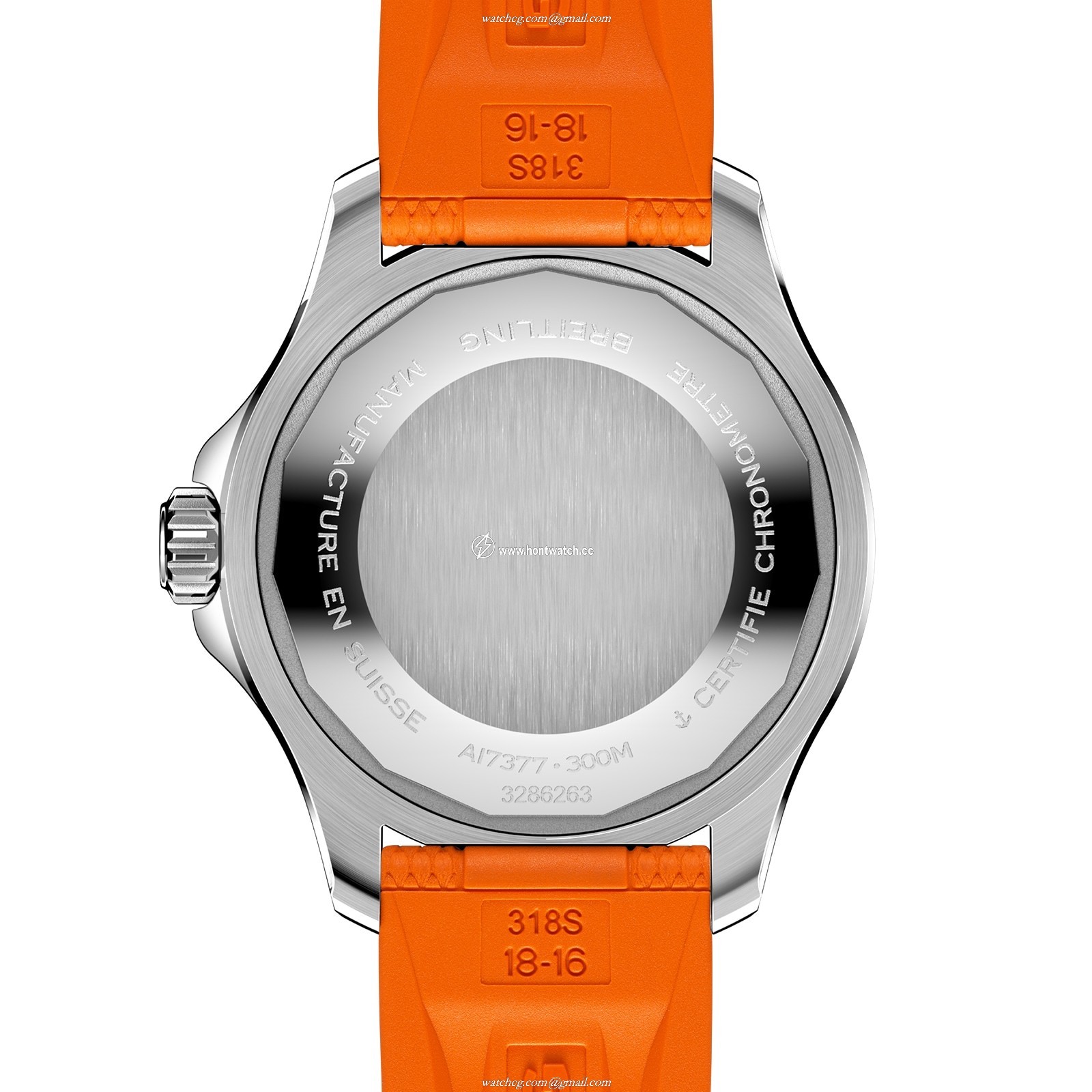 Breitling Superocean 36mm Automatic Orange Dial - Stainless Steel Watch - Image 2