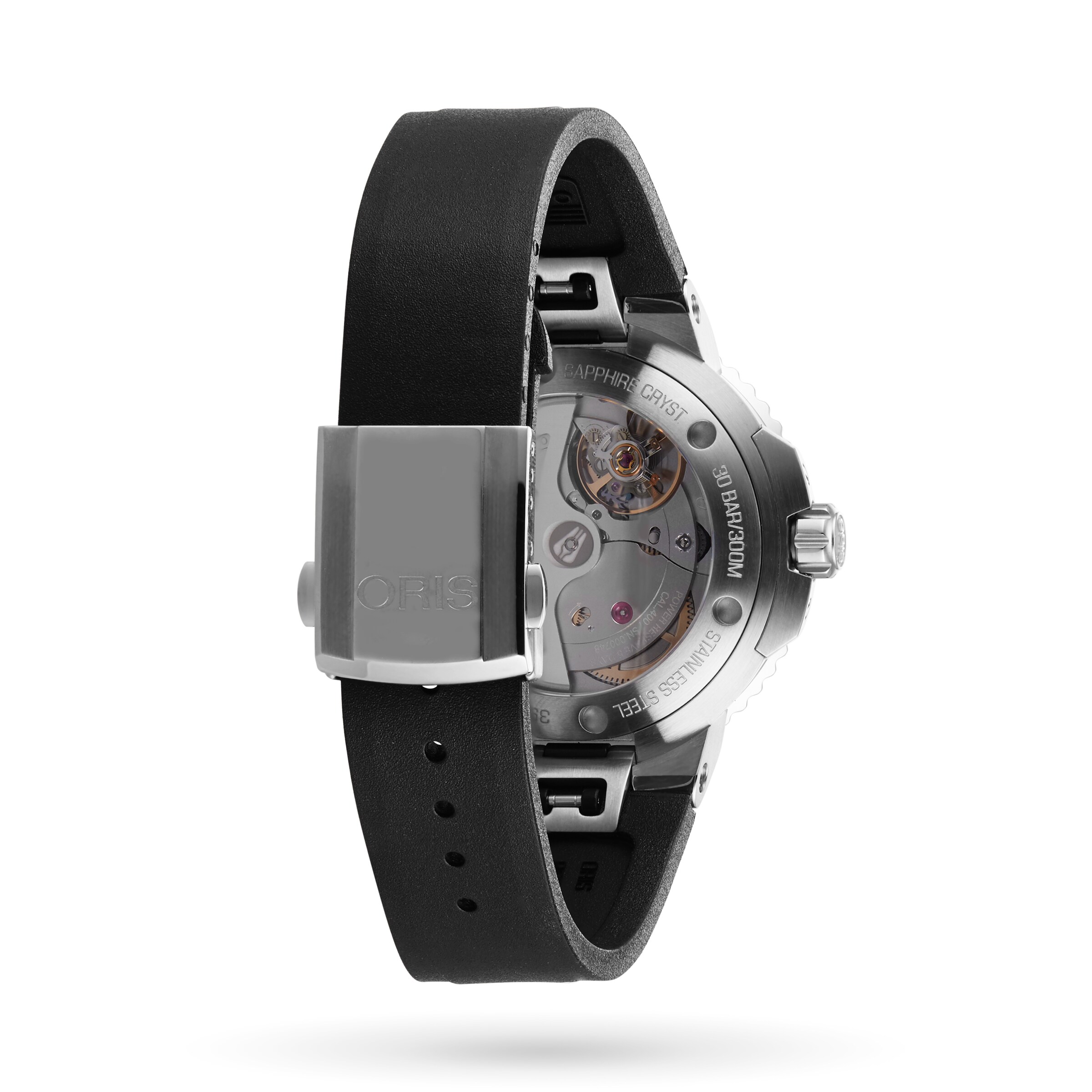 Oris Diving Automatic Watch - 41.5mm Black Dial - Stainless Steel & Rubber - Image 4