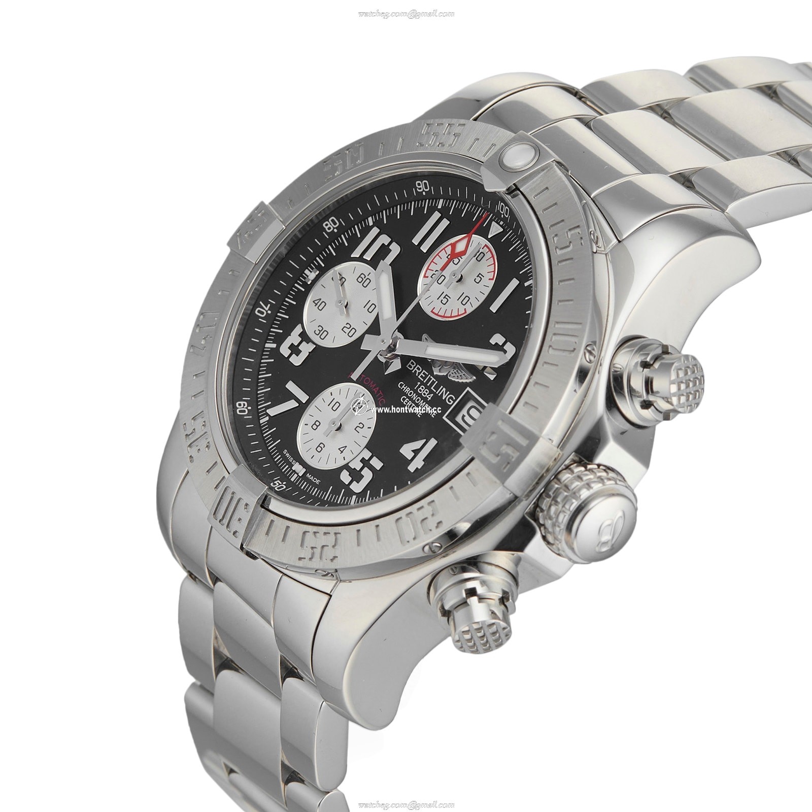 Breitling Avenger II A1338111/BC33 | 43mm Automatic Black Dial | Stainless Steel - Image 2