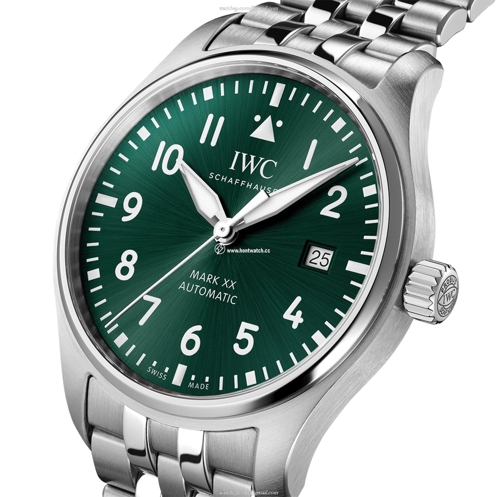 IWC Pilot IW328206 Automatic Watch - 40mm Stainless Steel - Green Dial - Image 2