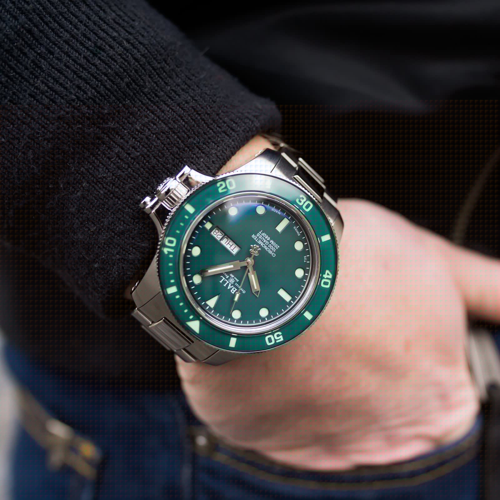 BALL Engineer Hydrocarbon DM2218B-S2CJ-GR Automatic Green Watch - 43mm - Image 4
